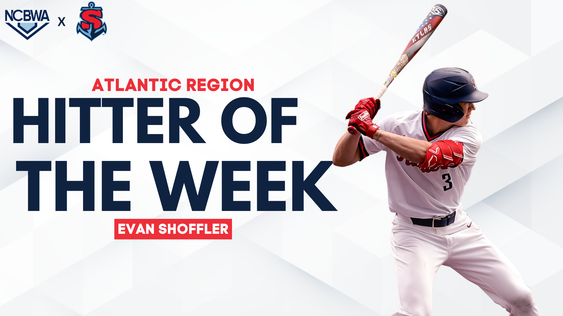 Evan Shoffler NCBWA Atlantic Region Hitter of the Week