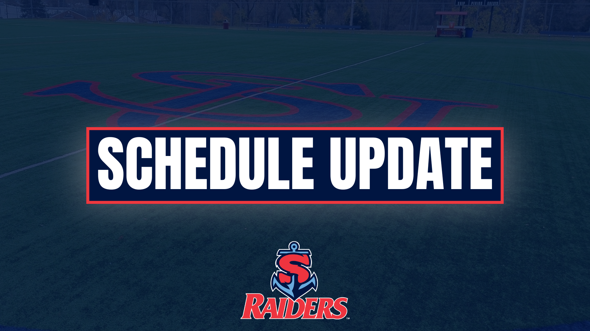 Schedule Update Robb Sports Complex