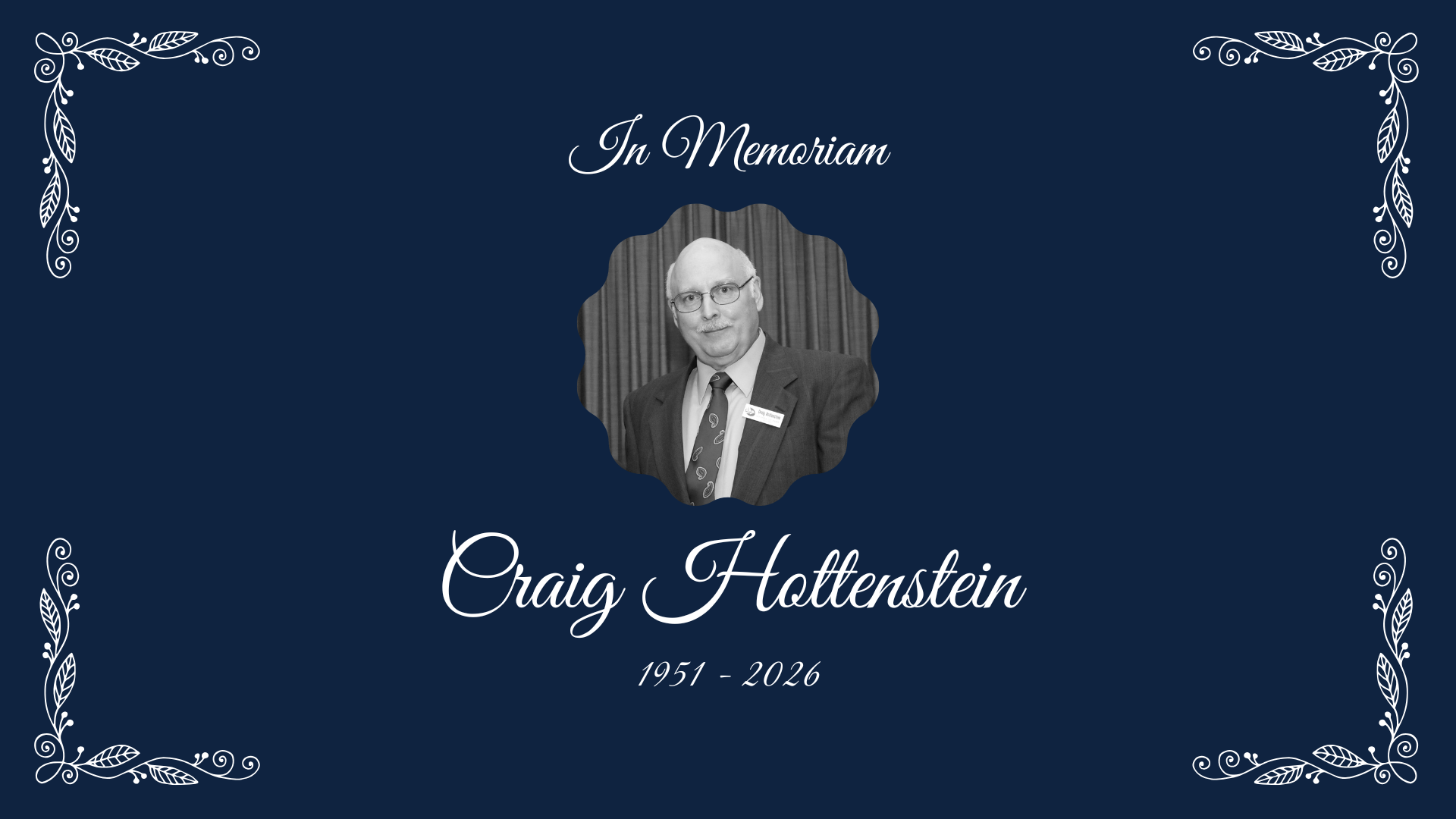 In Memoriam Craig Hottenstein