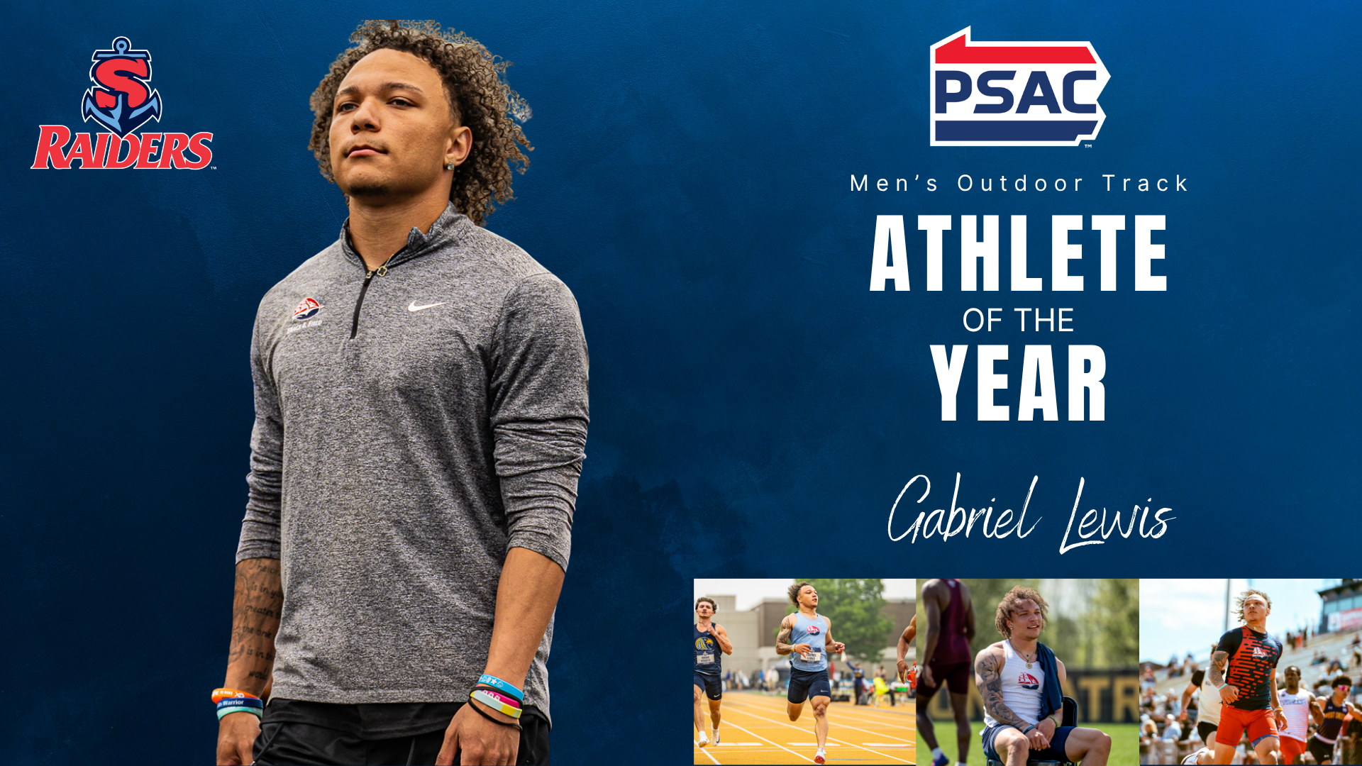 2026 Men's Outdoor Track Athlete of the Year Gabriel Lewis