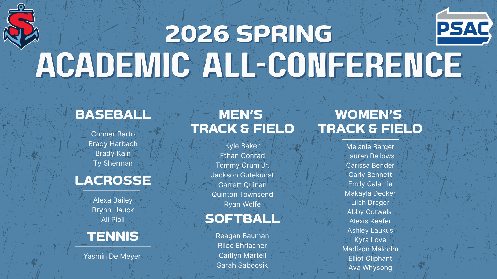 2026 Spring Academic All-Conference