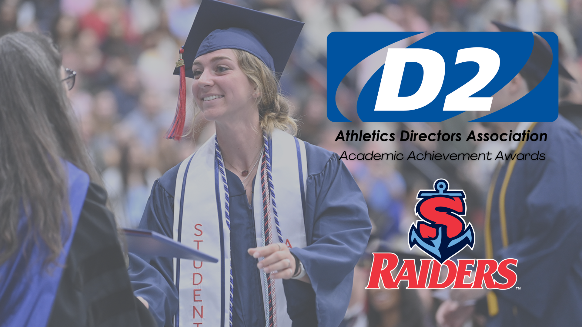 A graphic illustrating the 2025-26 D2ADA Honor Roll, to which Raiders were selected