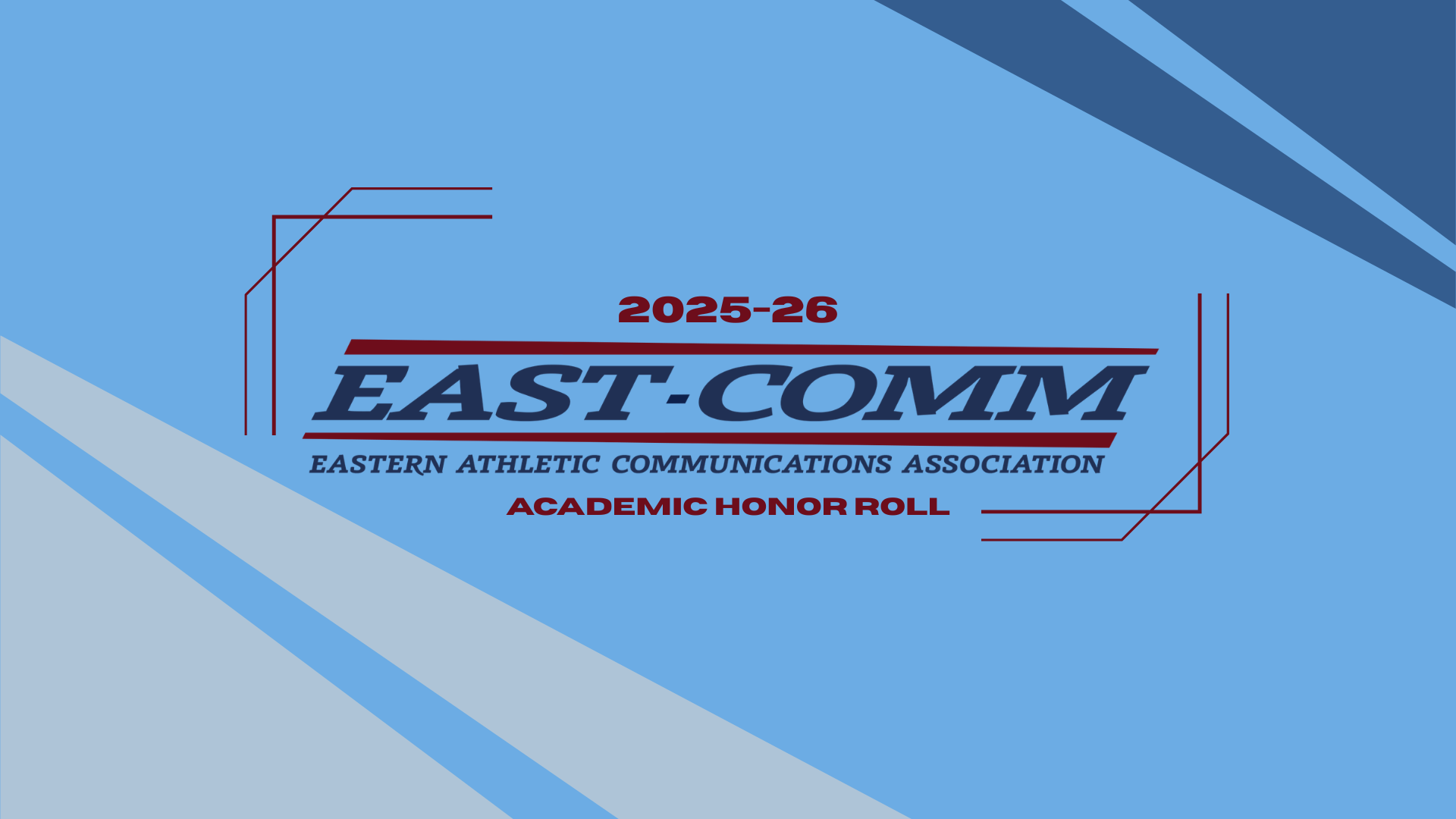 A story graphic for the 2025-26 EAST-COMM Honor Roll announcement