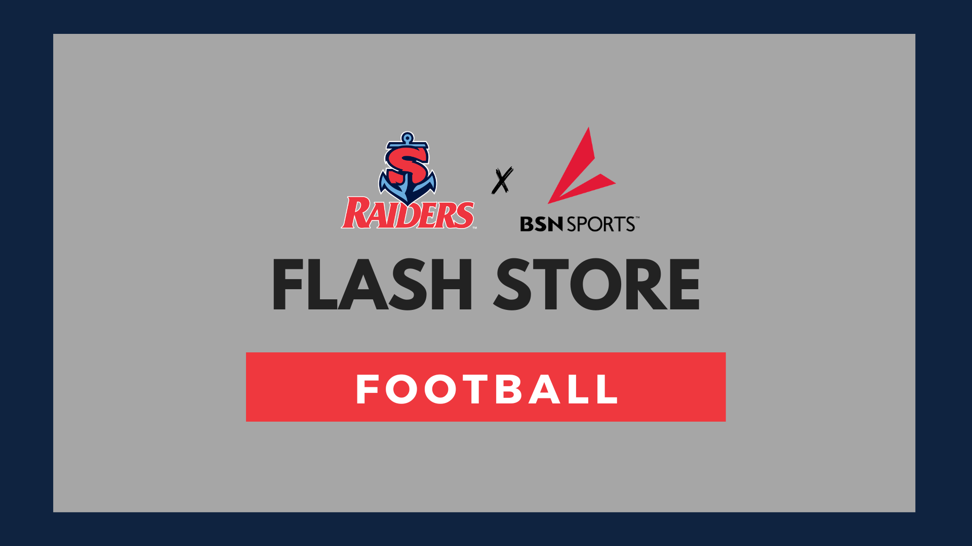 A graphic advertising the Football BSN Flash Store