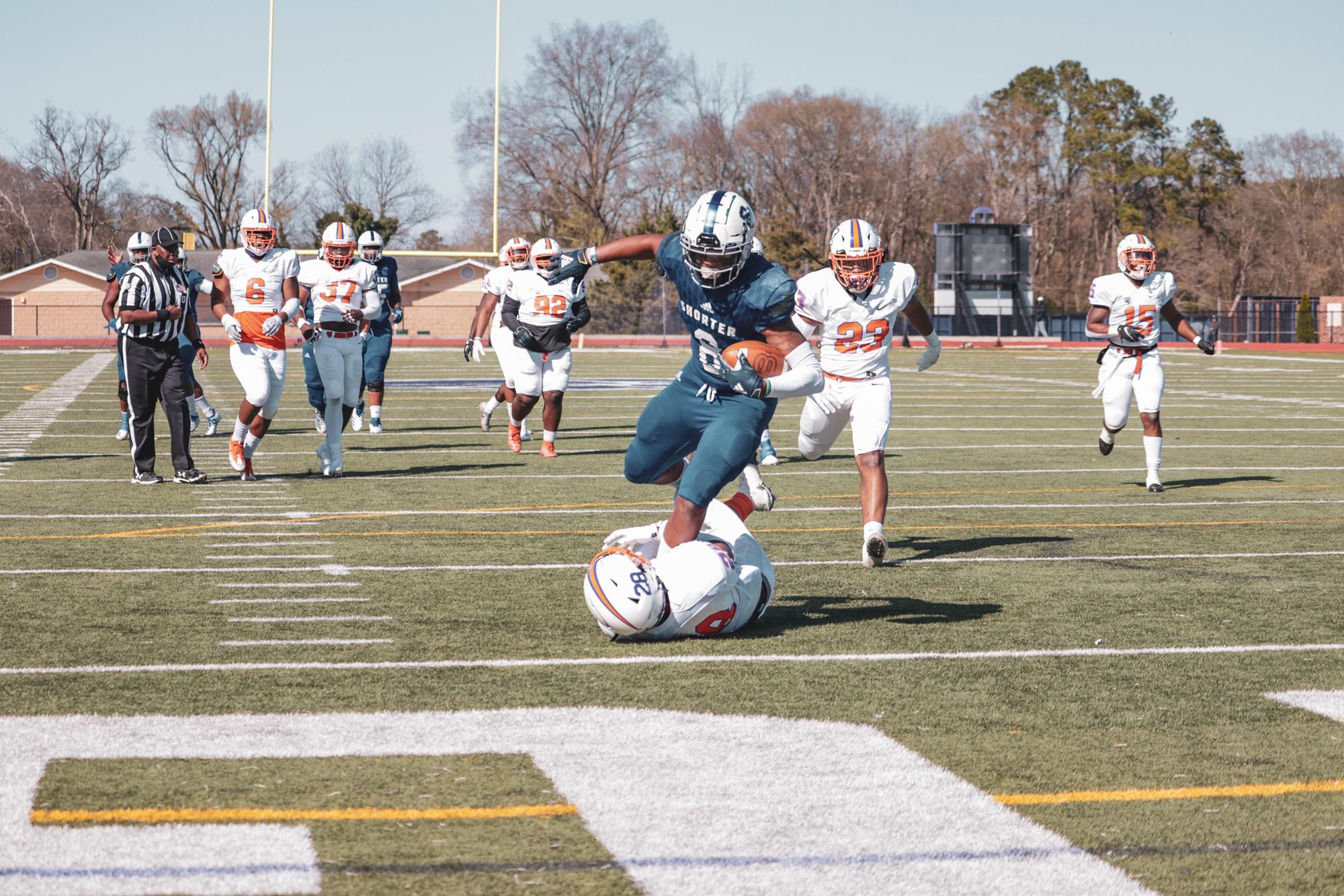 Shorter cruises to historically dominant win in home opener Shorter University Athletics