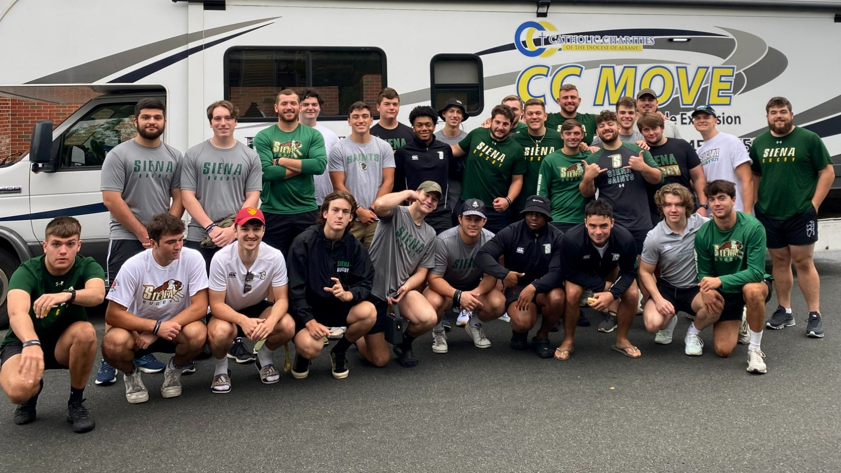 Siena Men's Rugby Kicks Off Year in the Community Siena College Athletics