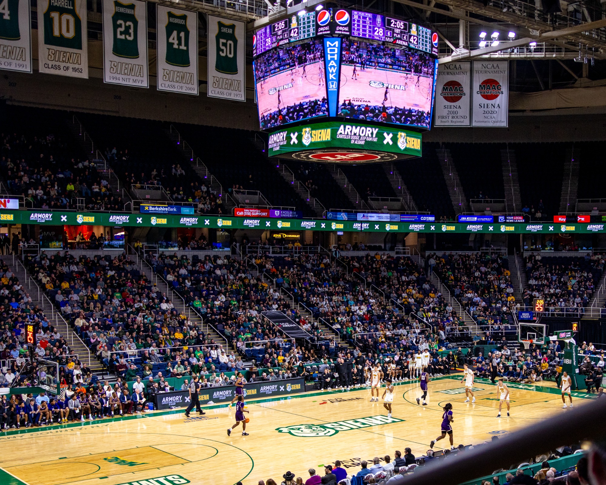 MVP Arena crowd fans