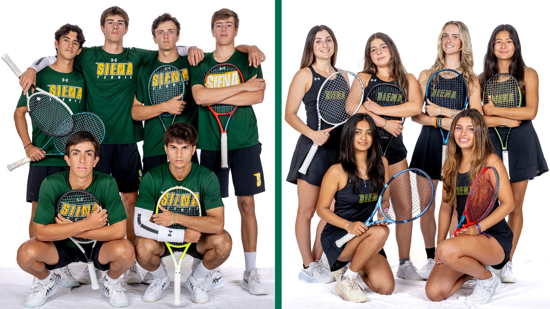 2025-2026 tennis team photos split graphic