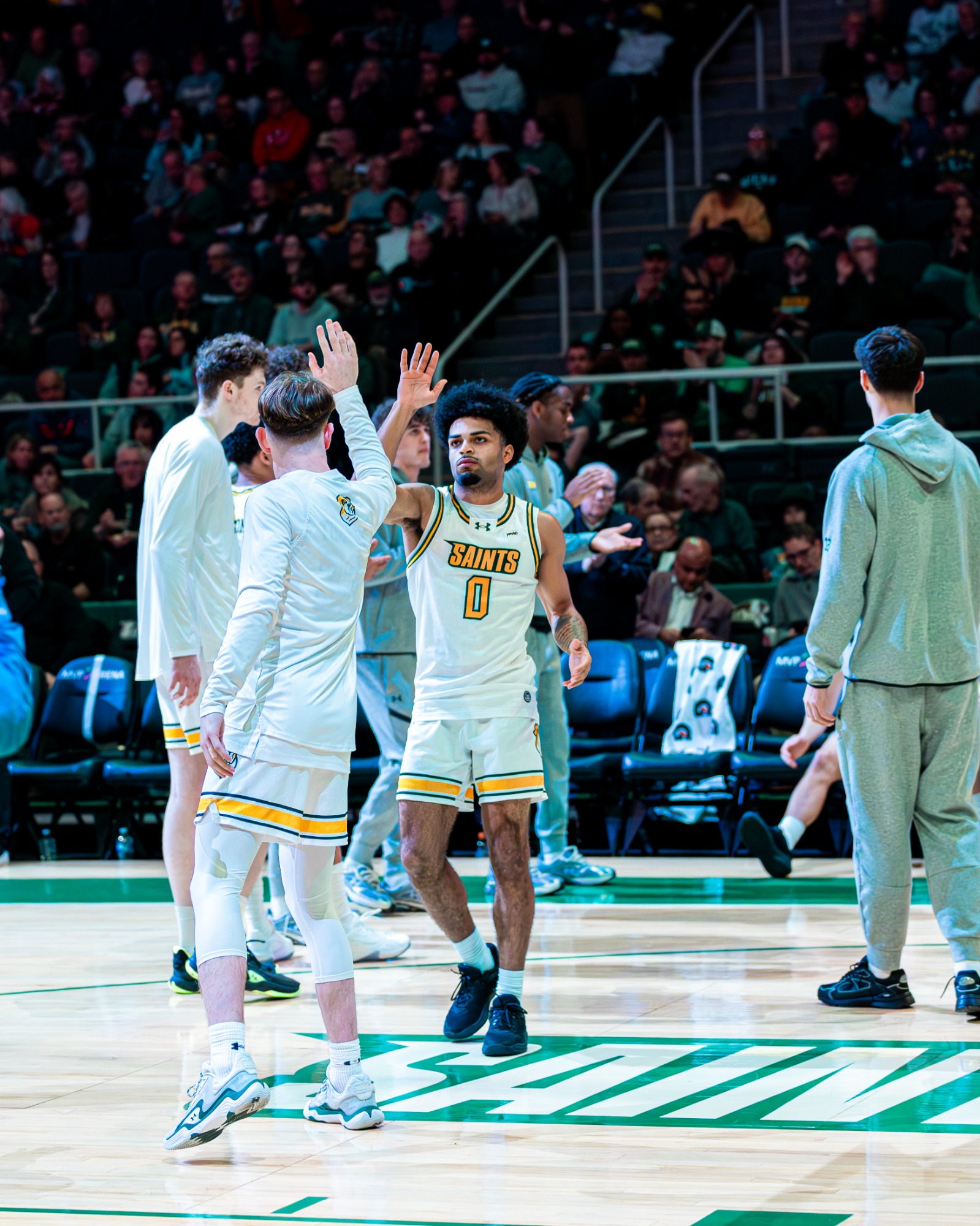 Shoats pregame lineup celebration