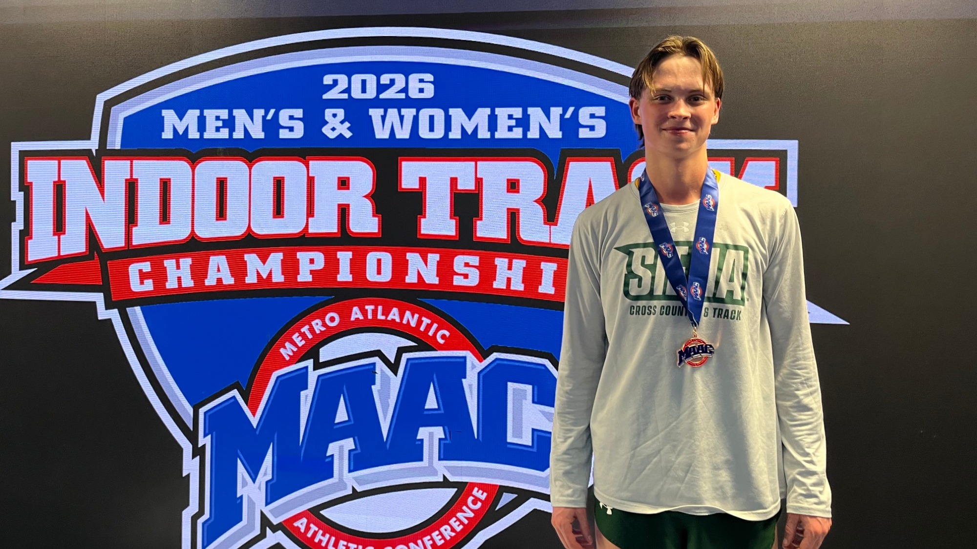 Colin Brunelle Bronze Medal 5K MAAC Indoor T&F