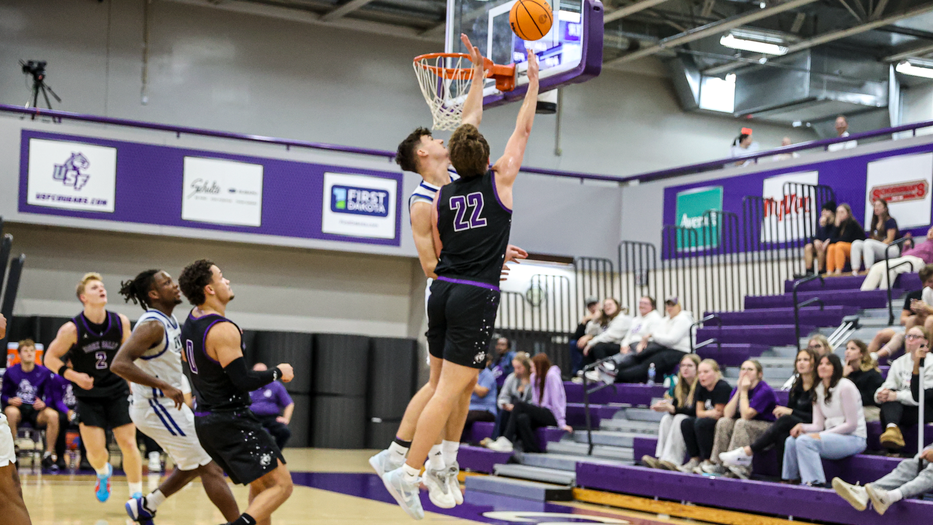 Kyle Ingwerson takes a layup