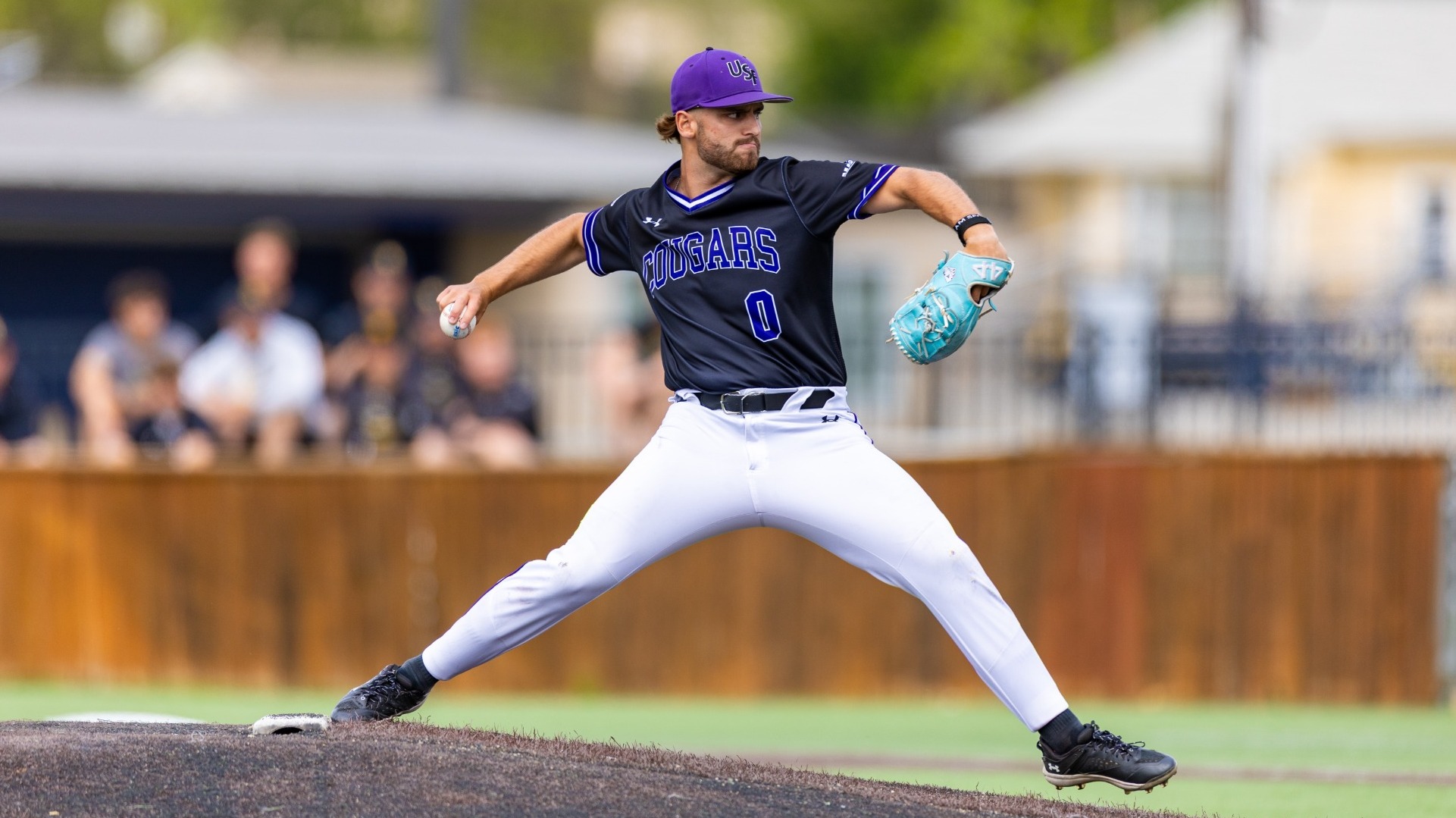 Jake Ammann delivers the pitch