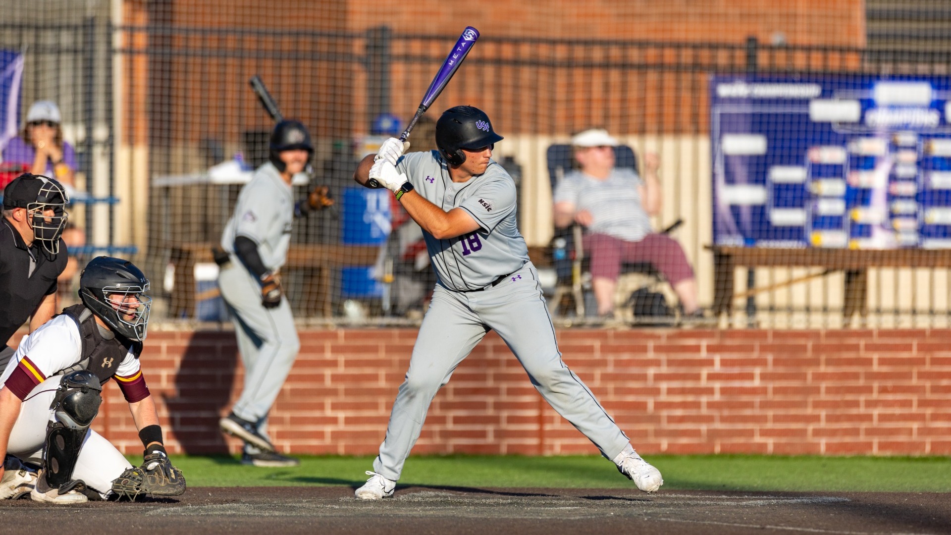 Jaxon Haase prepares to swing