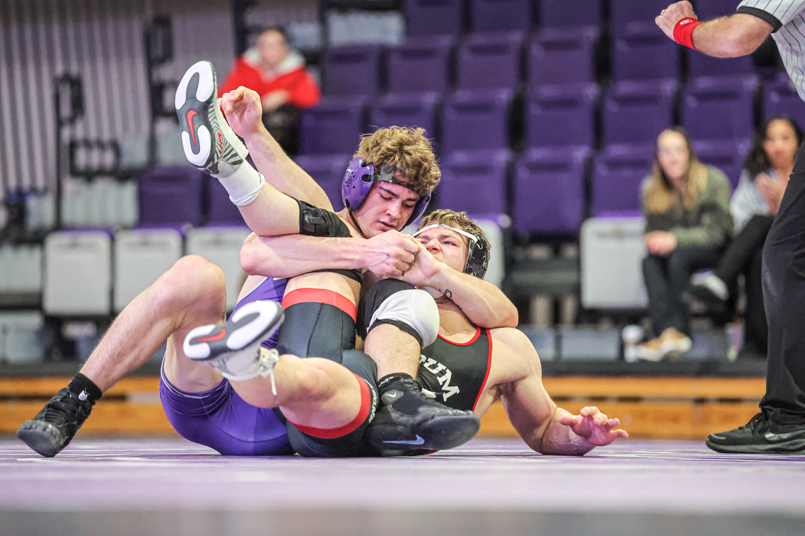 True Tobiasson pins his opponent