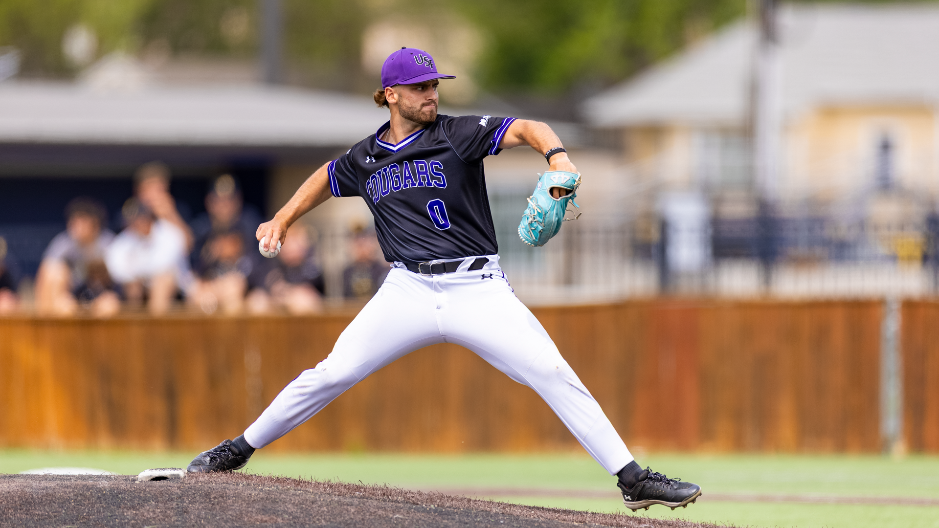 Jake Ammann delivers the pitch