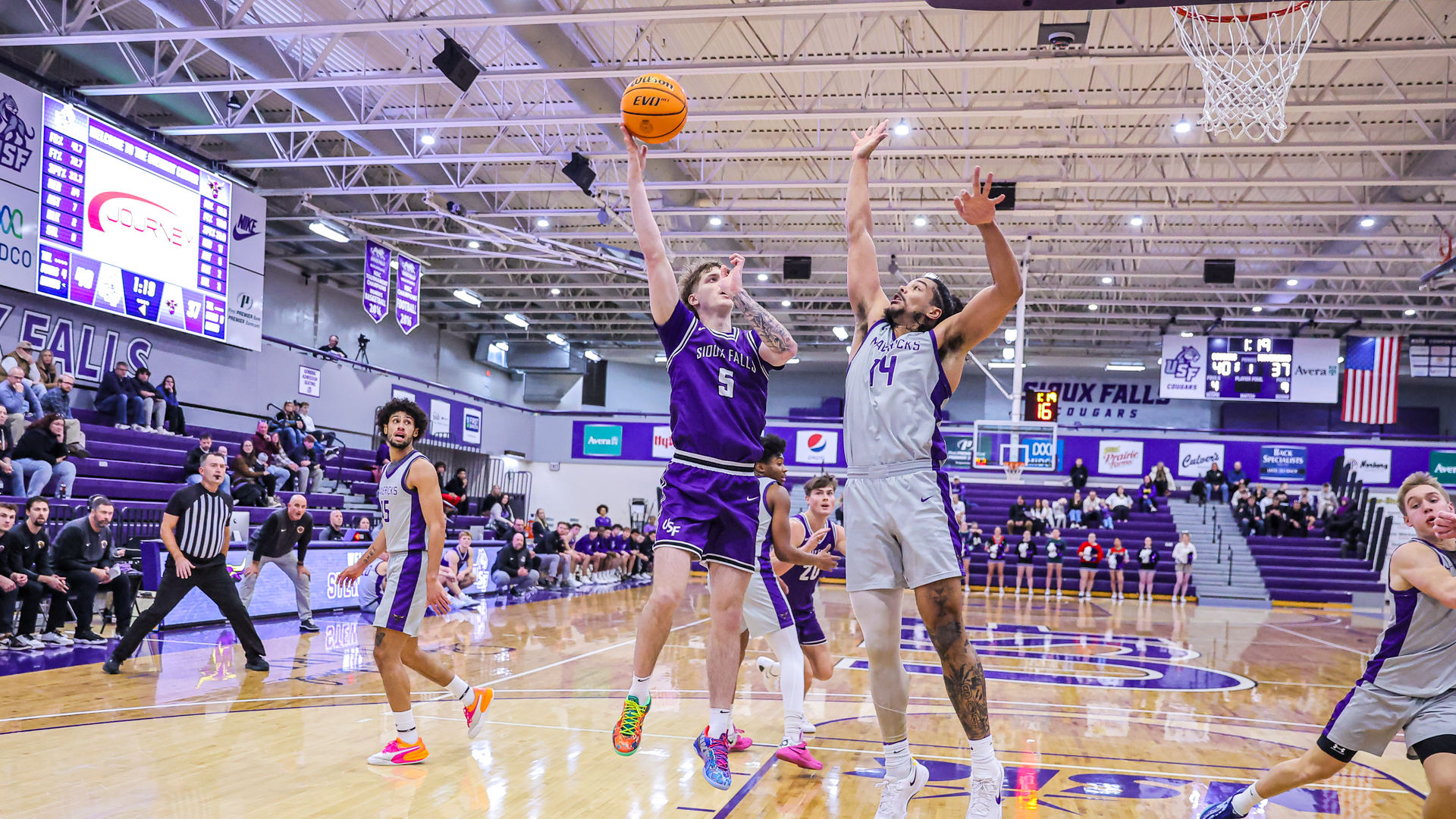 Lewis Woosnam takes a layup