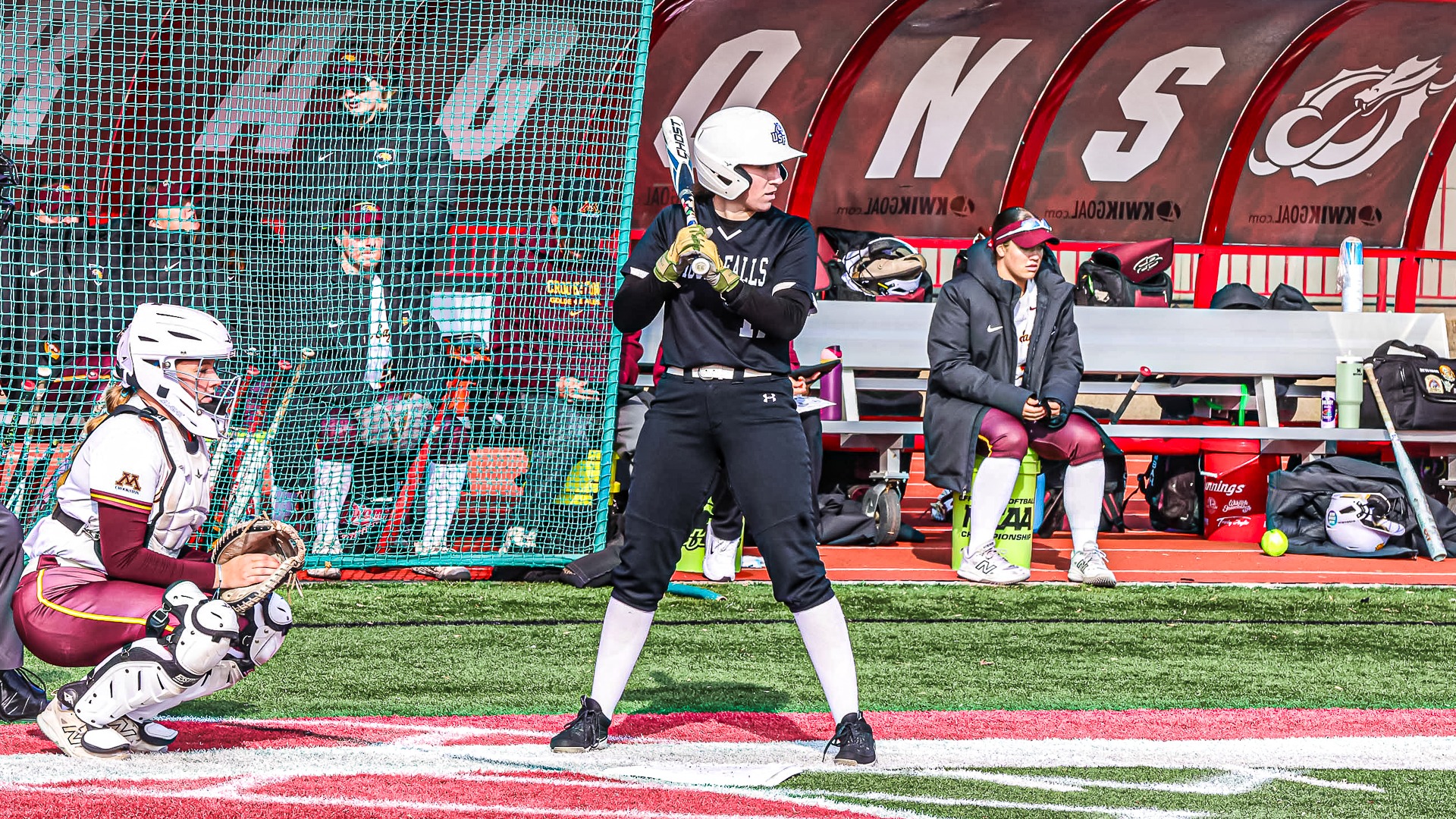 Andi Suhai at the plate