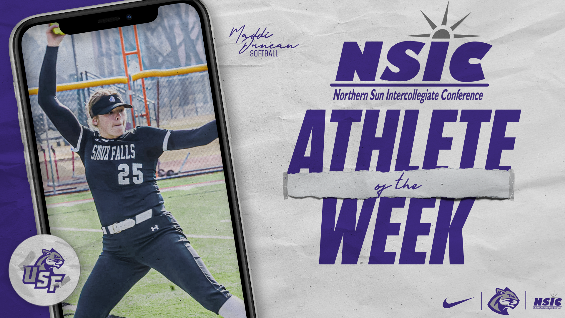 Maddi Duncan earns second NSIC Athlete of the Week honor