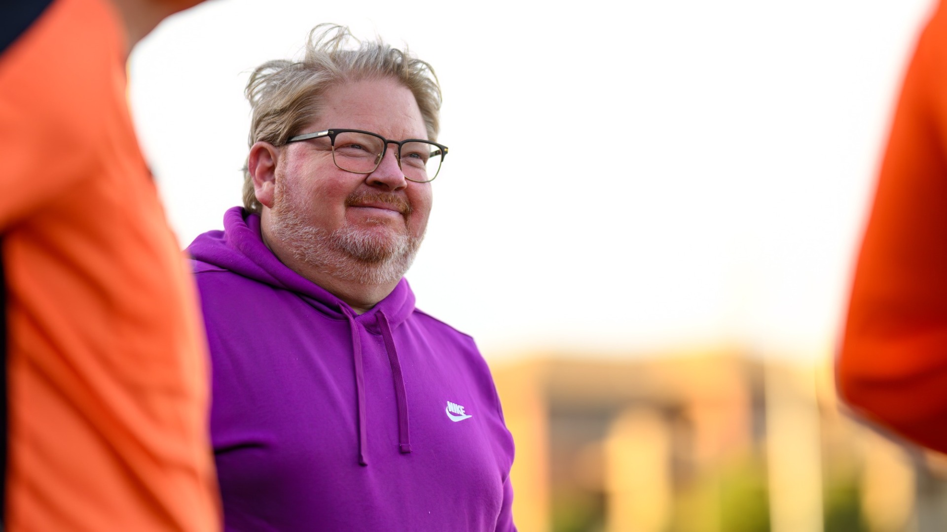 Game photo of coach Joe DeMay