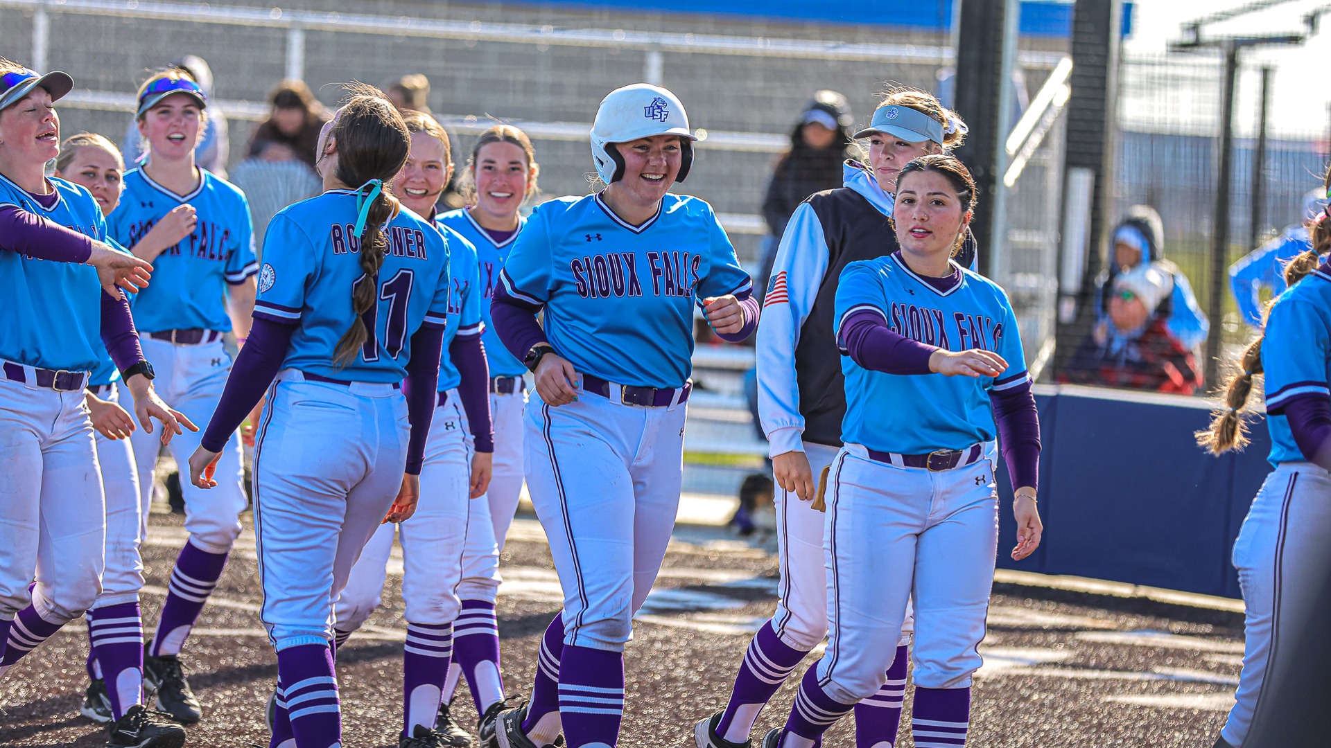 Kyra Knudtson Homers against Augustana