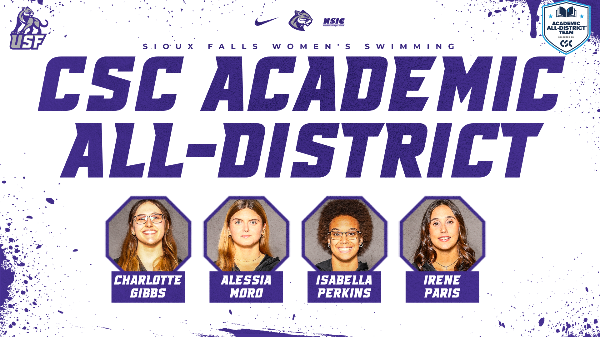 Gibbs, Moro, Paris, and Perkins named to CSC All-District