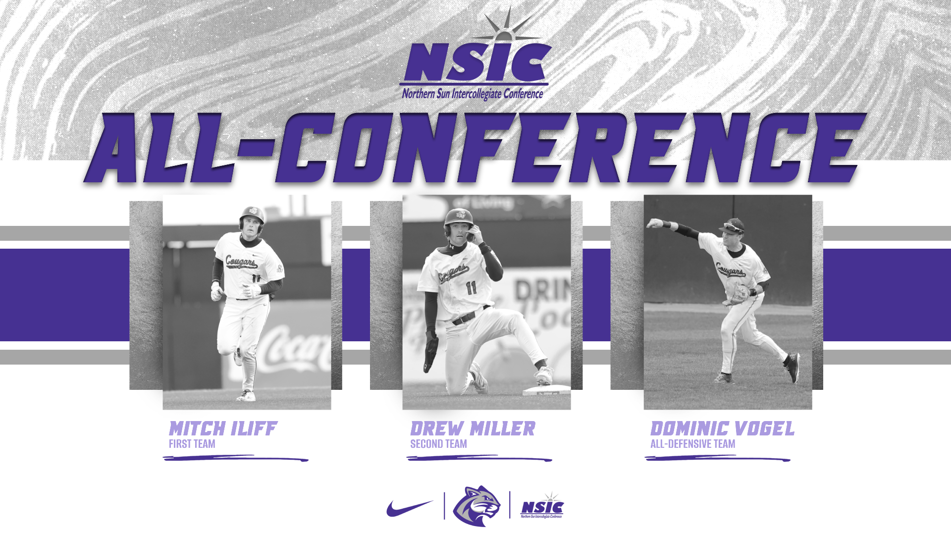 Iliff, Miller, and Vogel earn NSIC All-Conference honors