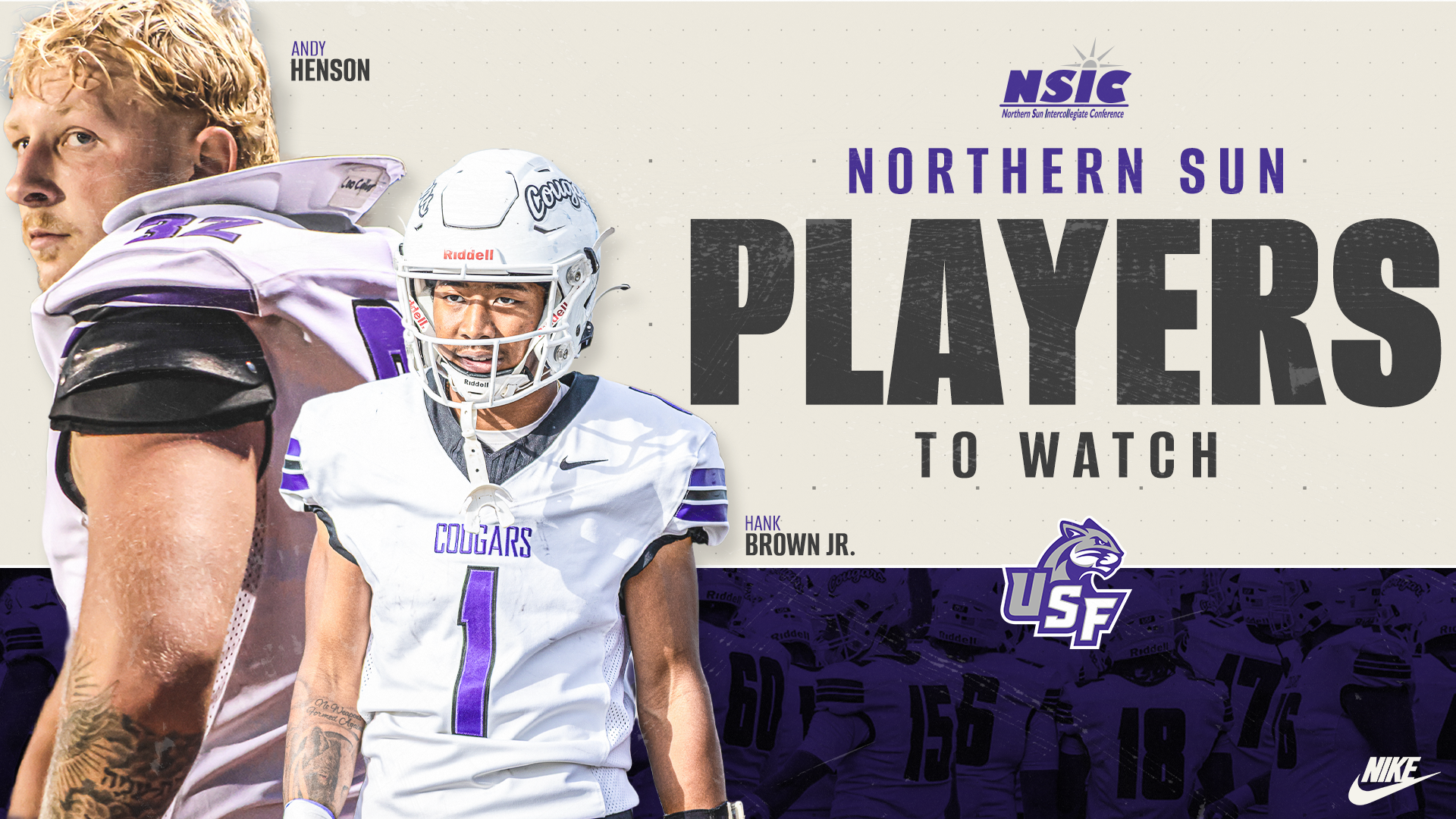 Andy Henson and Hank Brown Jr. earn USFs NSIC Preseason Coaches' Poll Athletes to Watch Honors