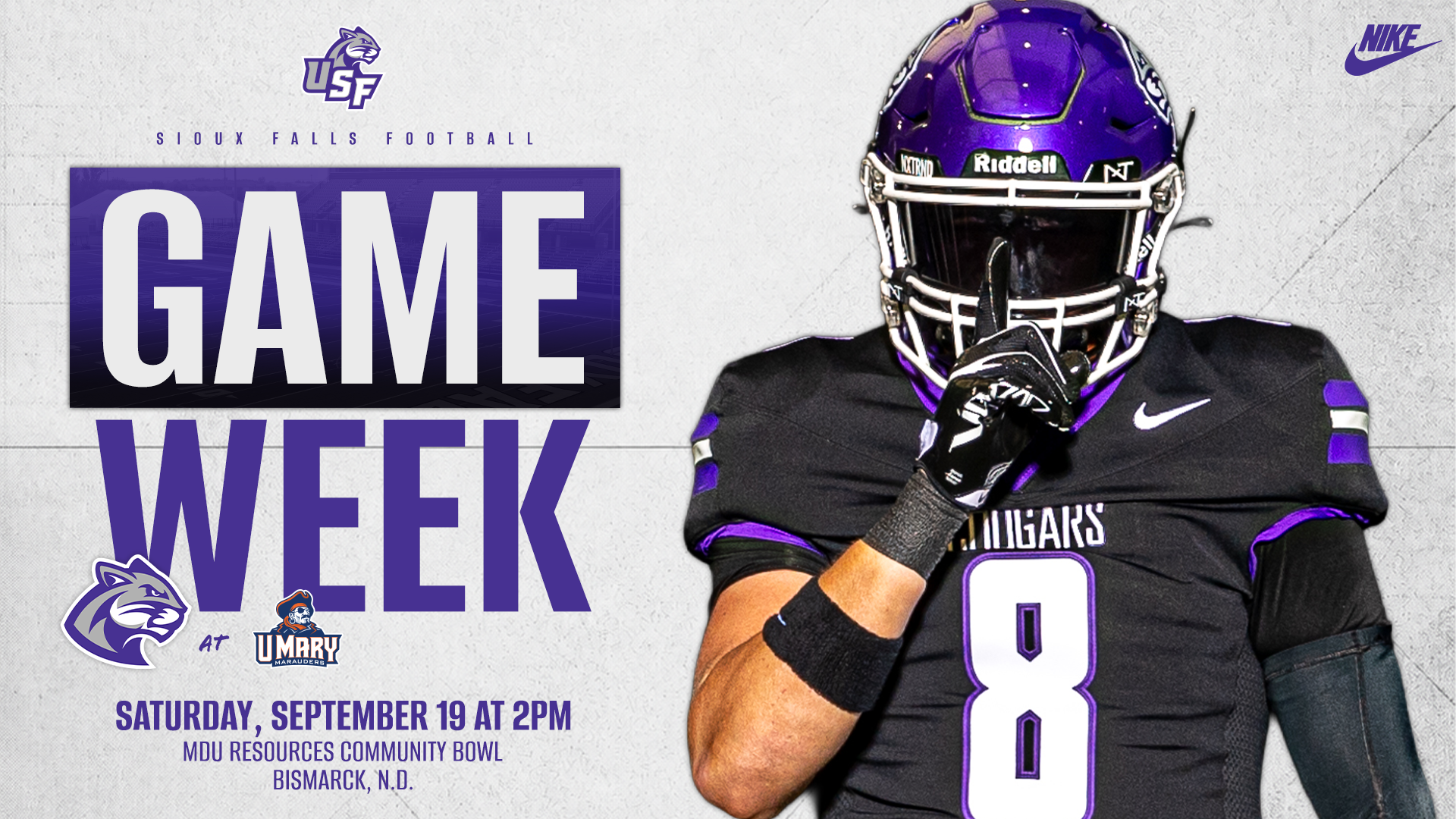 USF Football Game Week at UMary Graphic