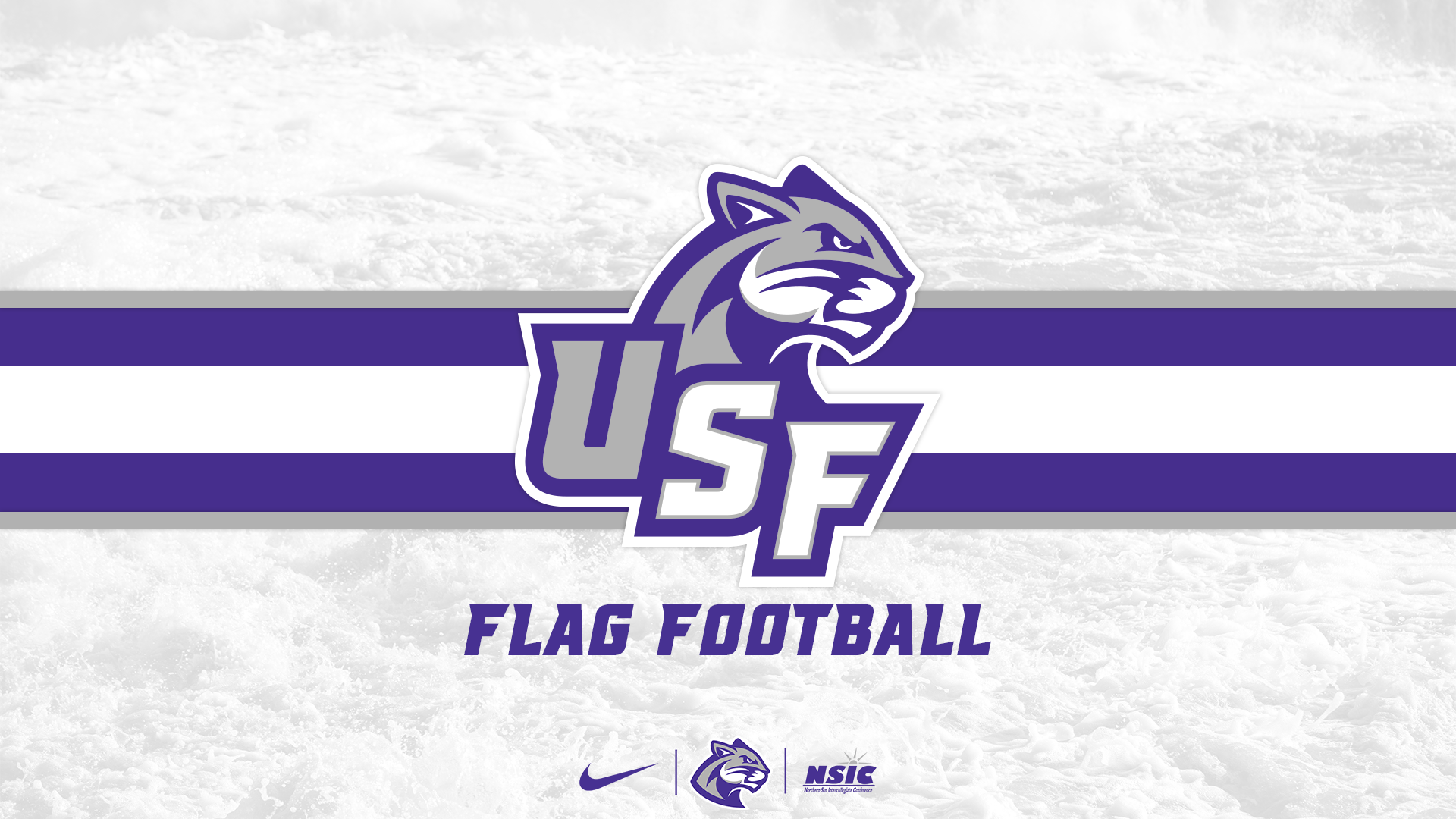 Graphic for flag football announcement