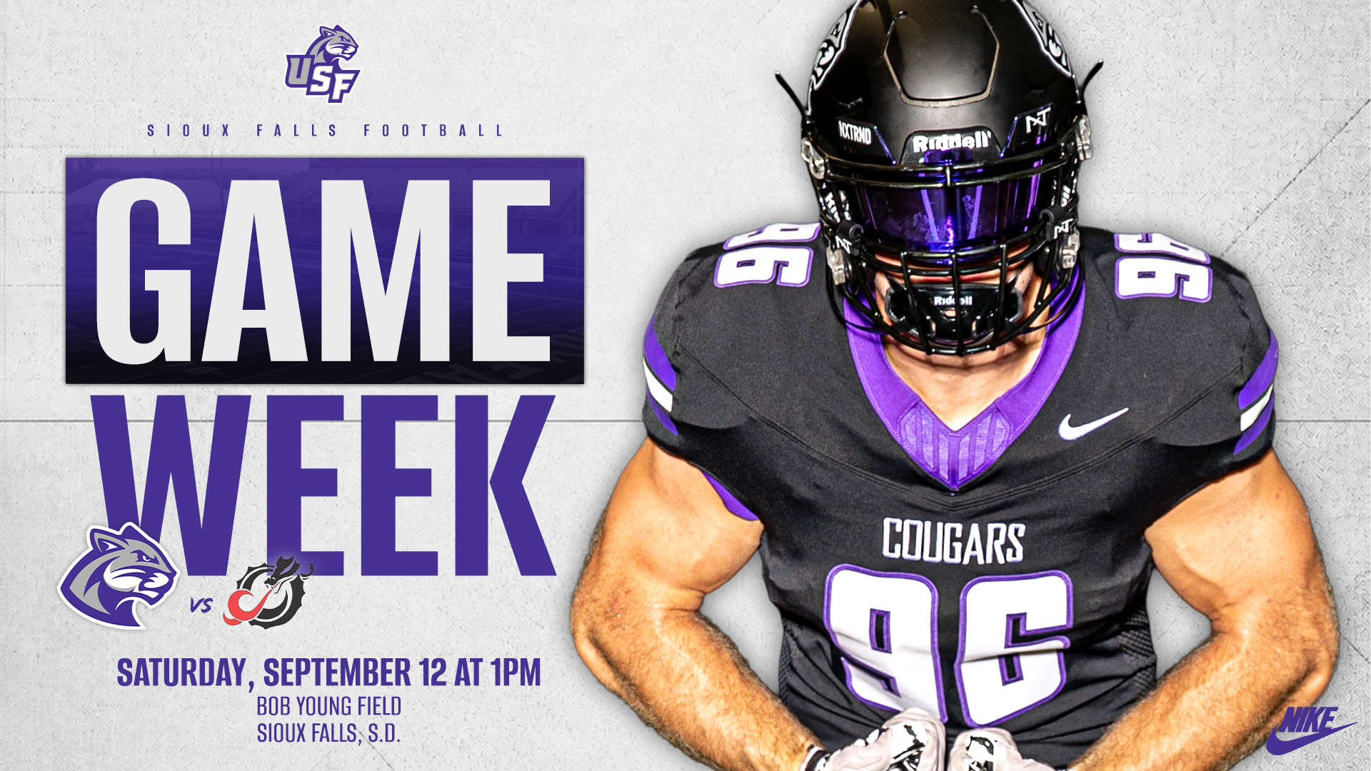 James Woodward on the USF Football game week graphic