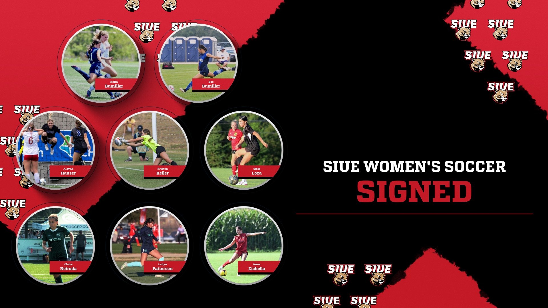 SIUE Women's Soccer 2025 Signees