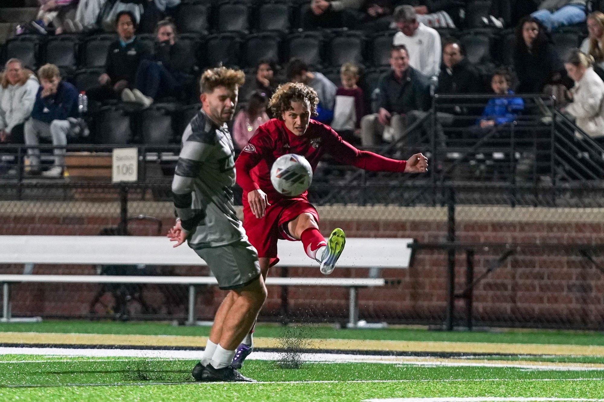 Elliot Forestier shot vs. Lindenwood at OVC Tournament