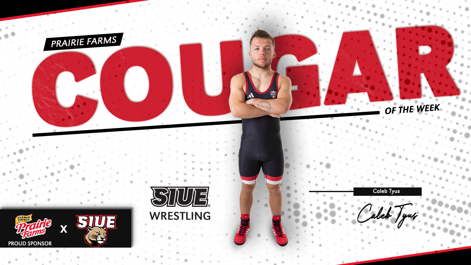 Caleb Tyus Prairie Farms cougar of the week