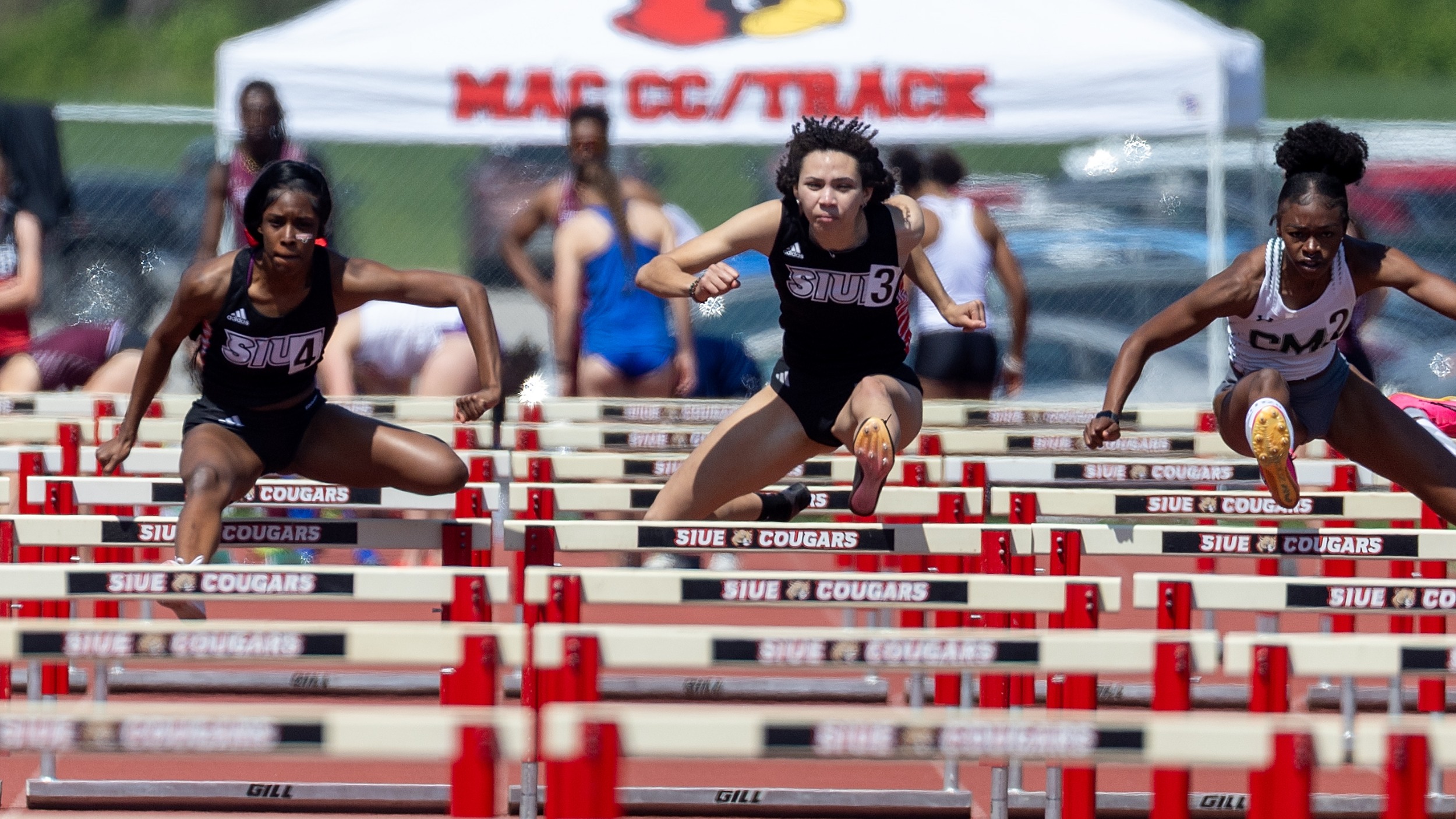 SIUE Track and Field Cougar Classic:  04-12-25: SIUE Track and Field host the the Cougar Classic at Ralph Korte Stadium on the campus of Southern Illinois University Edwardsville on Saturday, April 12, 2025.  (Photo: Scott Kane/SIUE Athletics)