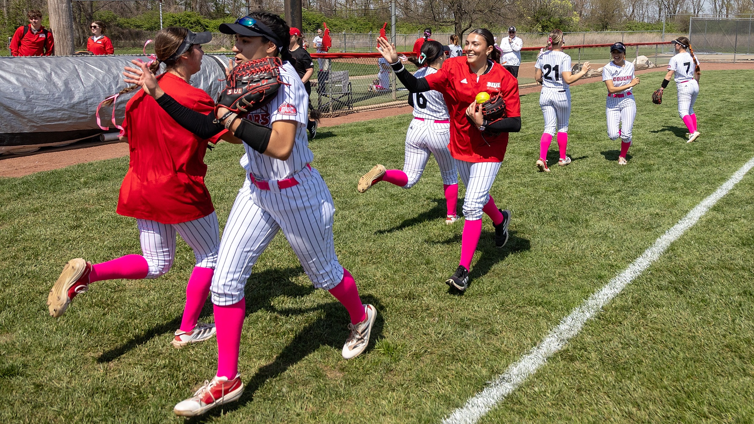 Softball vs Tennessee State :  04-13-25 SIUE Cougars Softball faced off against the Tennessee State Tigers on the campus of Southern Illinois University Edwardsville Sunday, April 13, 2025.  (Photo: Scott Kane/SIUE Athletics)