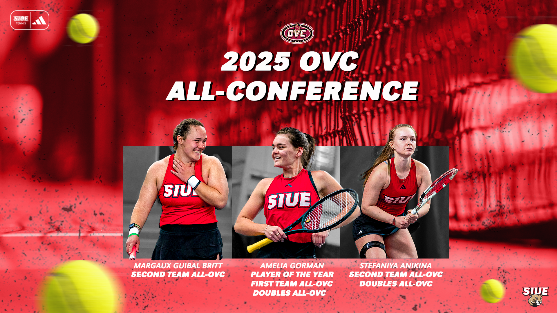 Women's Tennis 2025 All-OVC