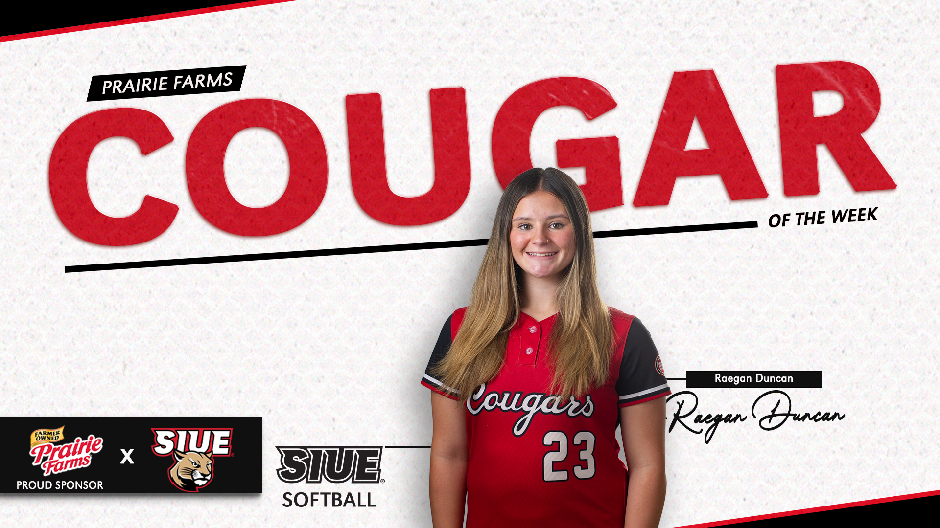 Reagan Duncan Cougar of the Week