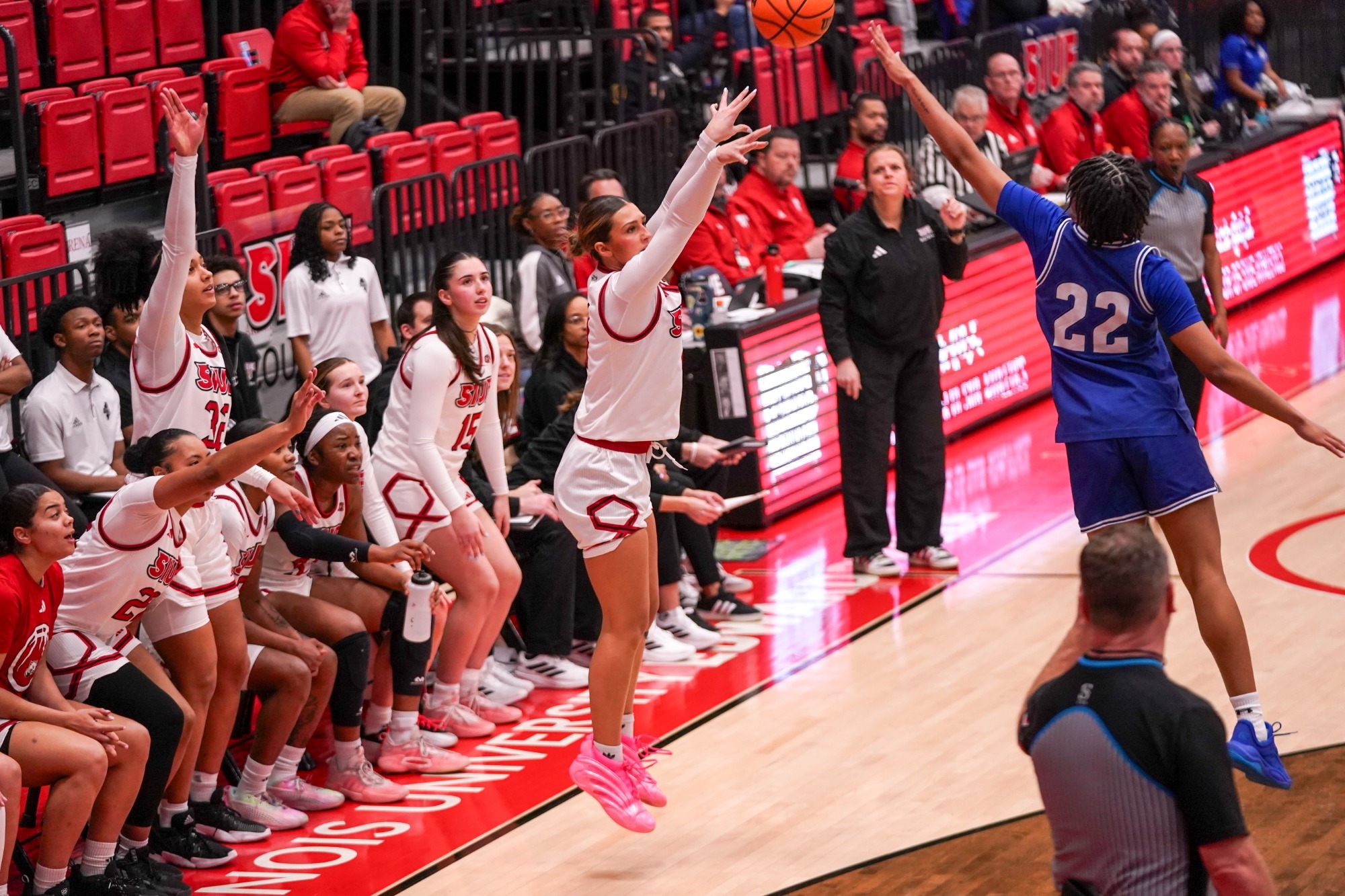 Macy Silvey Shooting a three against TSU 1/22/26