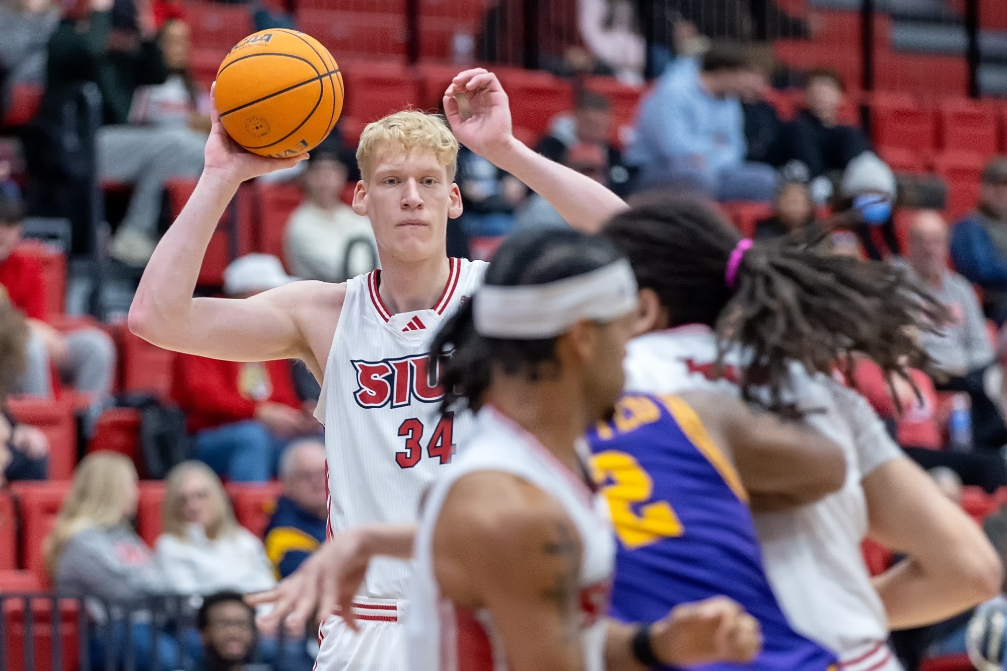 MBB Men’s Basketball vs  Tennessee Tech 01-24-26: SIUE Cougars Men’s Basketball host the Tennessee Tech Golden Eagles for a basketball game at the First Community Arena in the Vadalabene Center on the campus of Southern Illinois University Edwardsville, Saturday, January 24, 2026. (Photo: Scott Kane / SIUE Athletics)