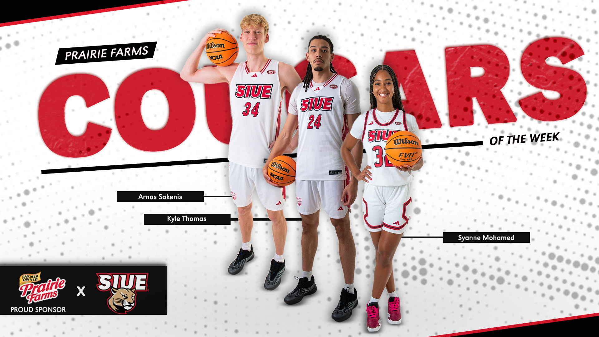 Trio of Cougars for Prairie Farms Cougar of the Week