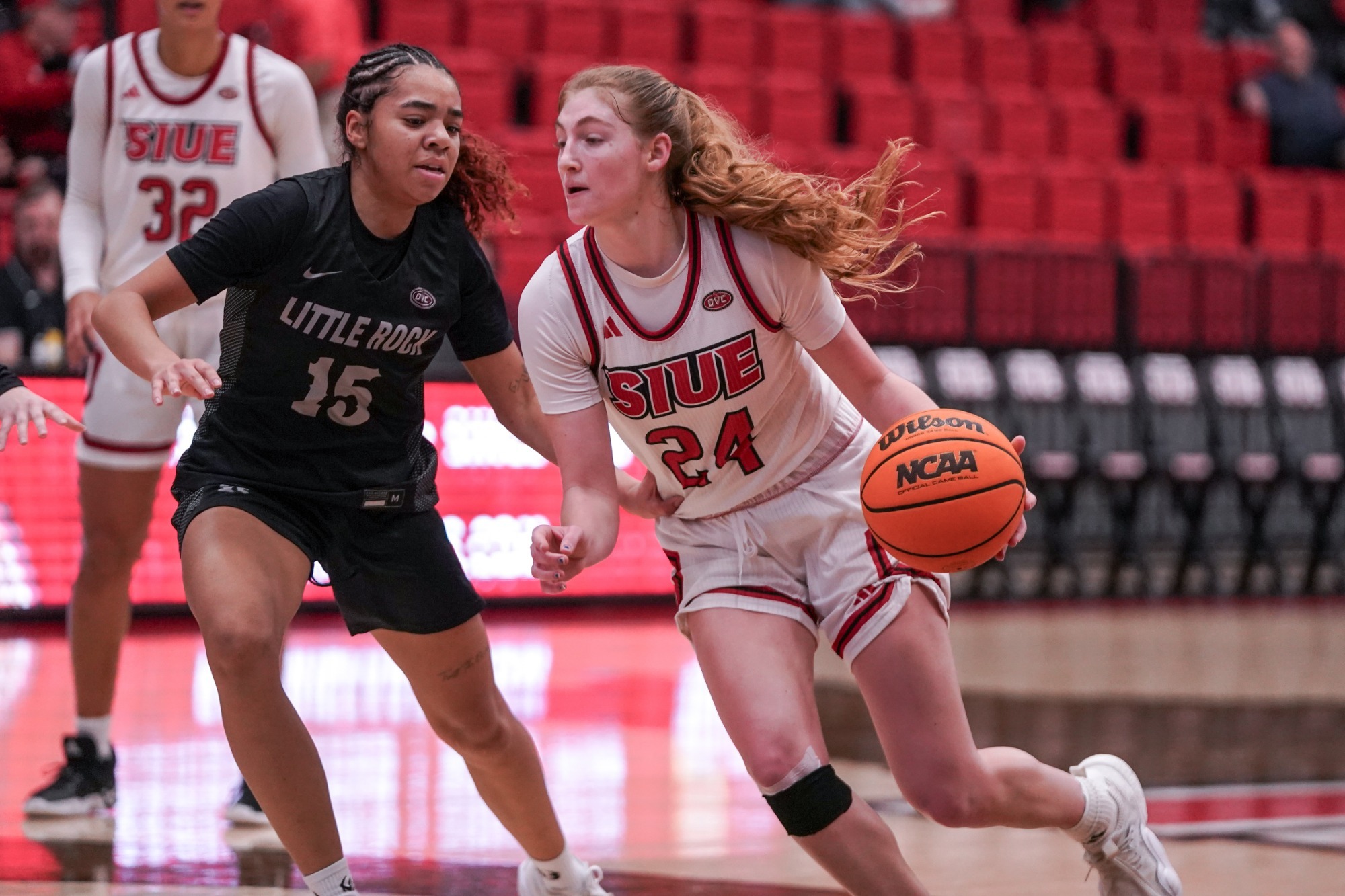 Lauren Miller Driving to the basket