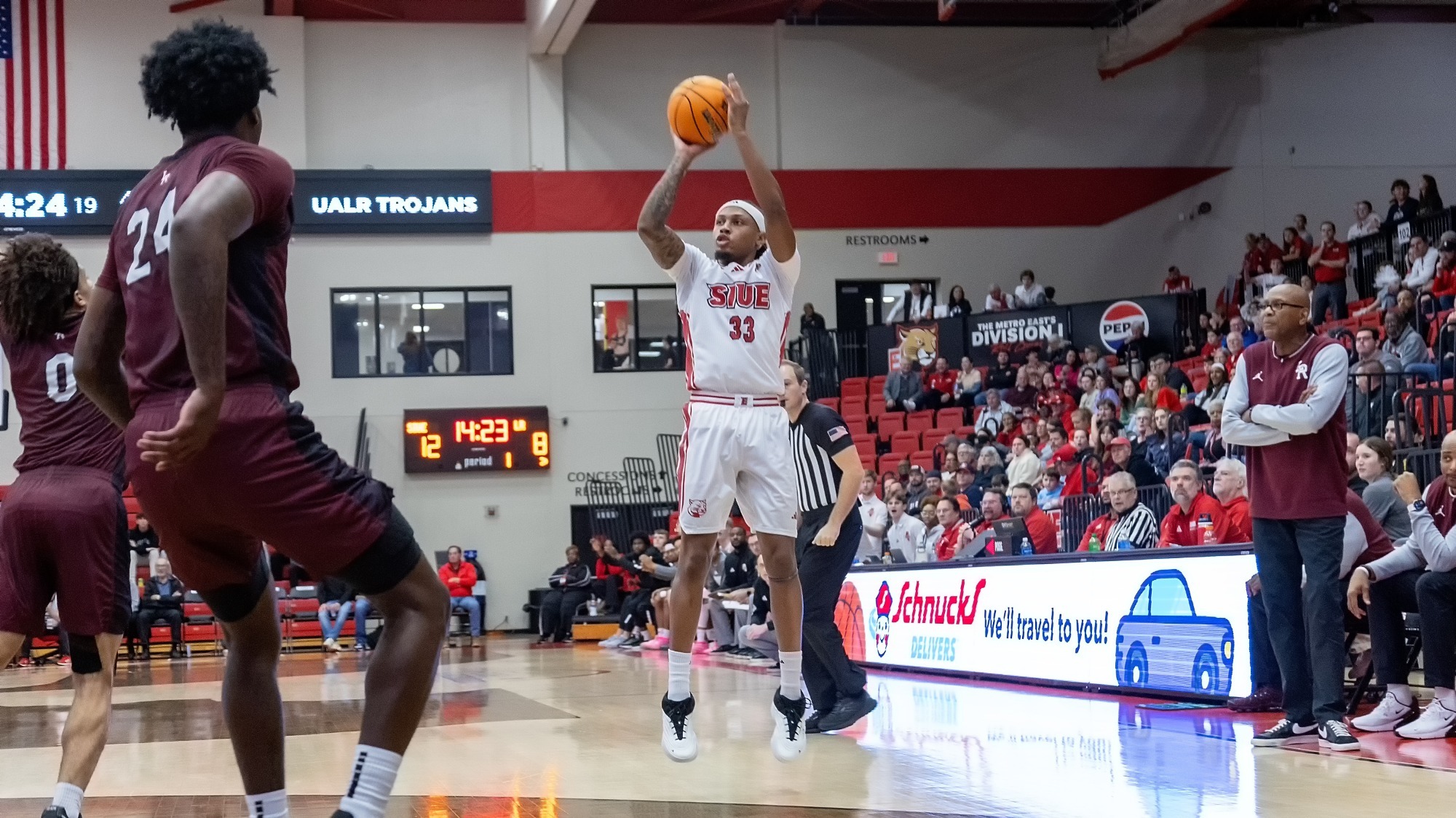 Valrie three pointer vs. Little Rock
