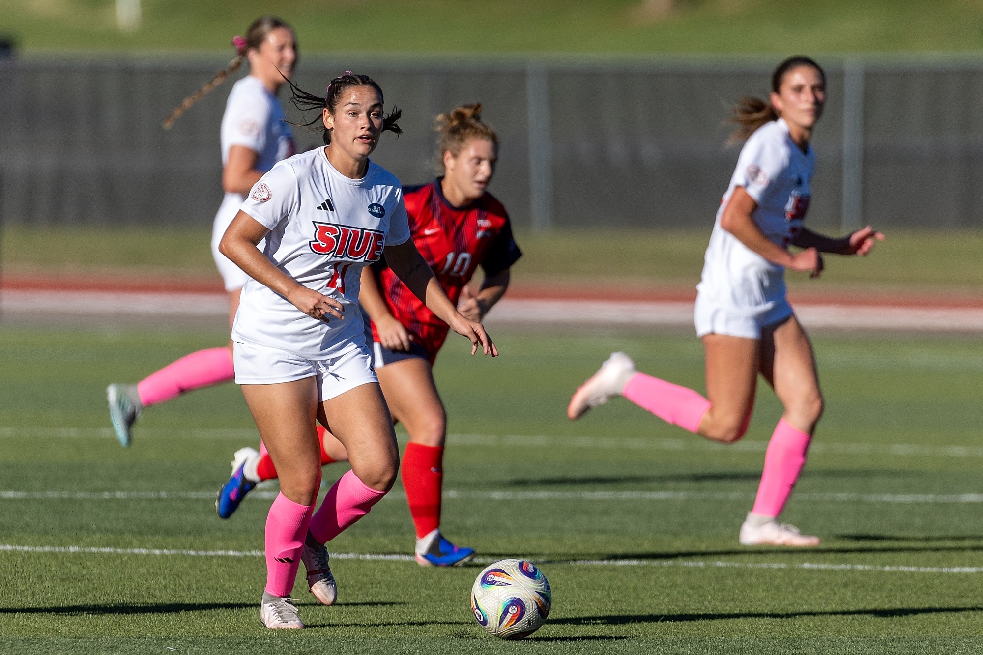 Women’s Soccer vs Southern Indiana 10-18-26: SIUE Cougars faced off against the Southern Indiana Screaming Eagles at Ralph Korte Stadium on the campus of Southern Illinois University Edwardsville, Sunday, October 18, 2026. (Photo: Scott Kane/SIUE Athletics)