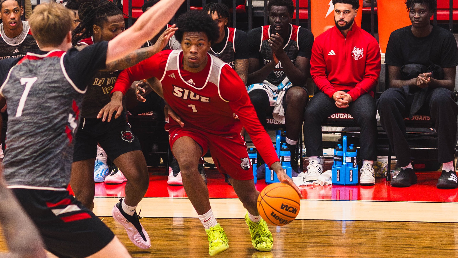 Jordan Pickett drives against Arkanas State