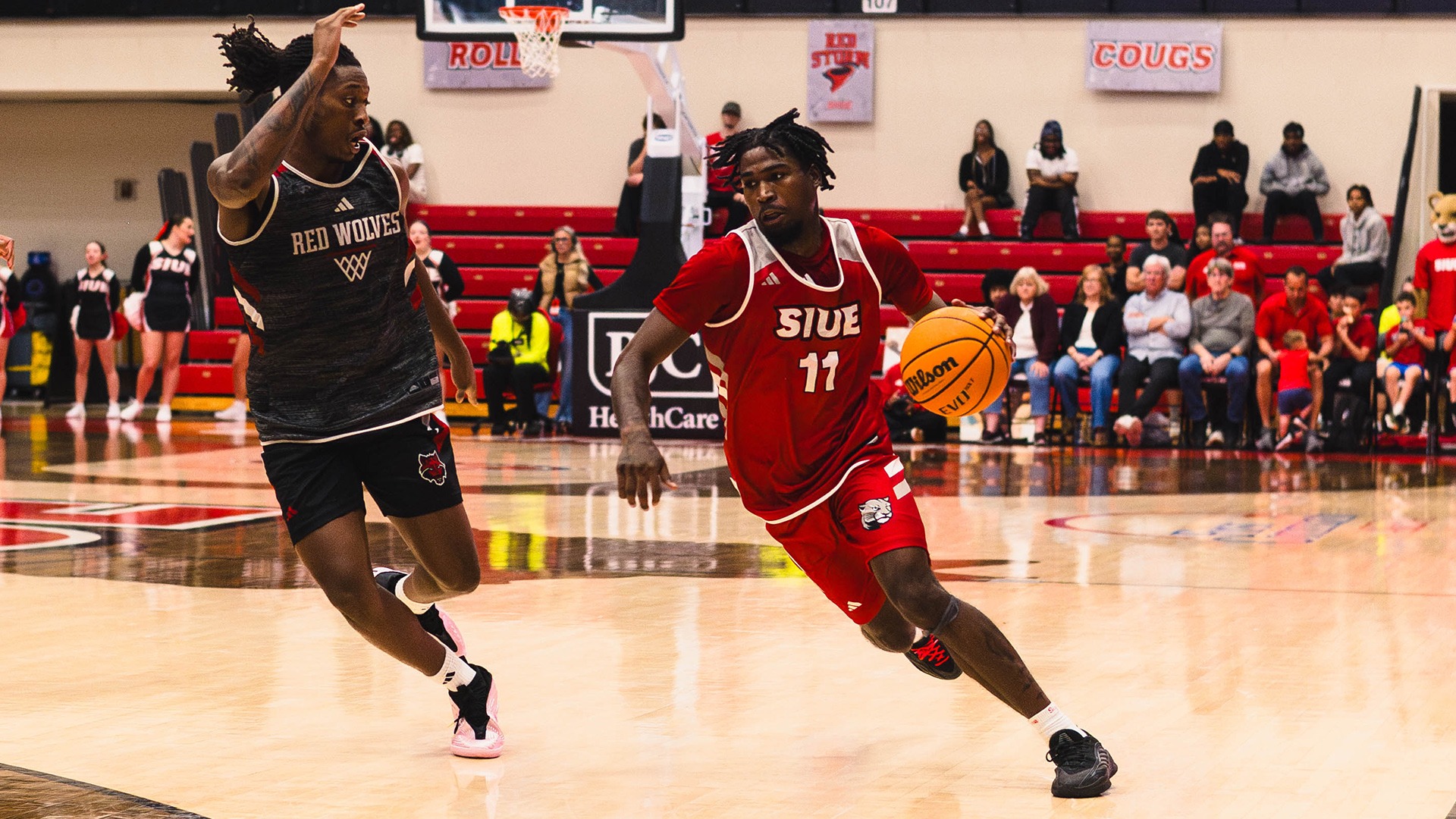 Dehrio McCaskill drives against Arkansas State