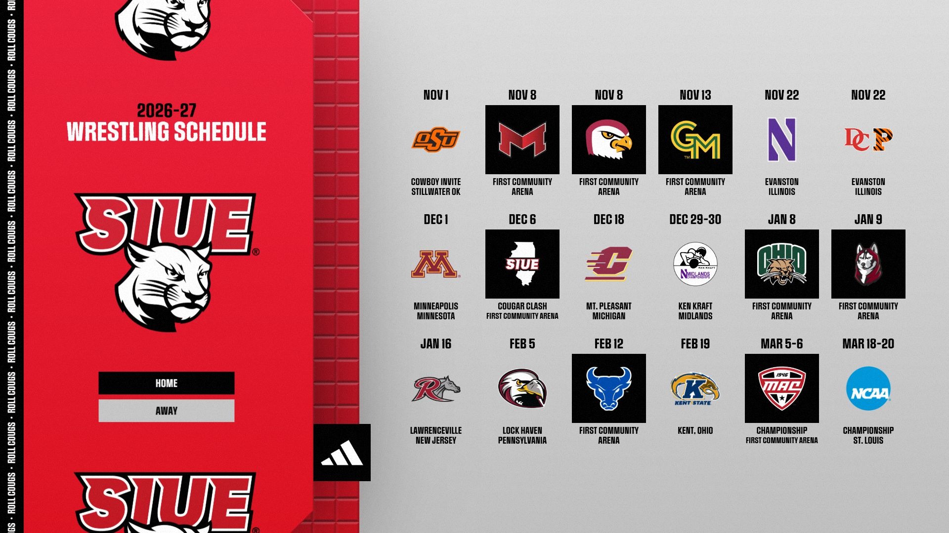 Schedule 2026-27 Wrestling