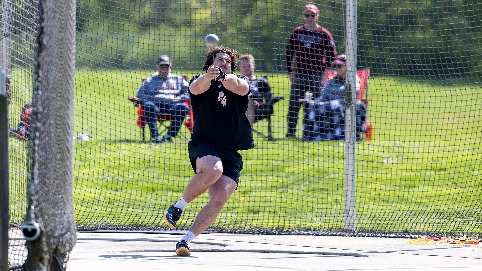 Grant Milbrath Weight throw at 2025 Coguar Classic