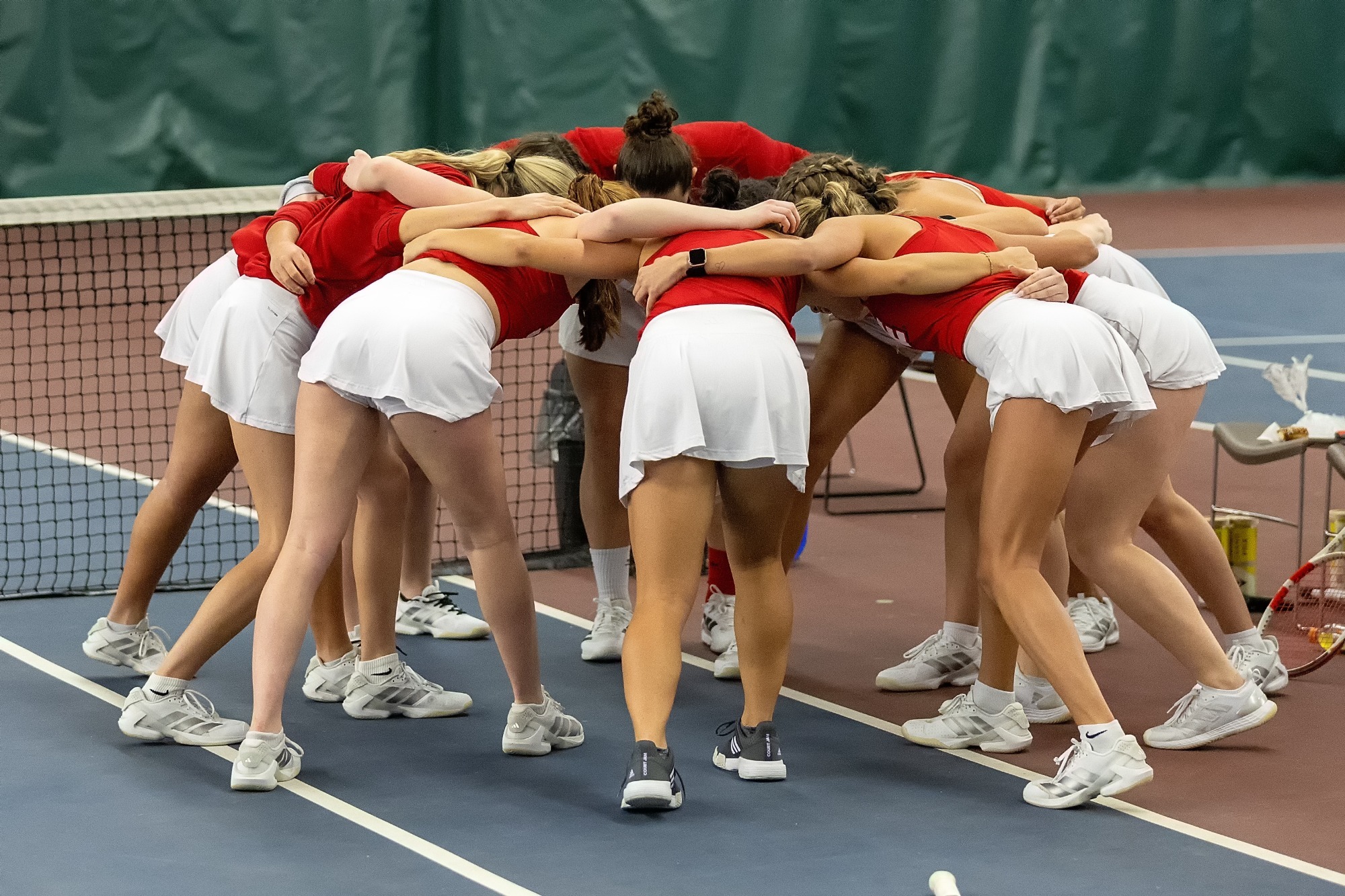 Tennis vs Maryville 02-15-26: SIUE Cougars Tennis faced off against the Maryville Saints for a match Sunday, February 15, 2026. (Photo: Scott Kane/SIUE Athletics)