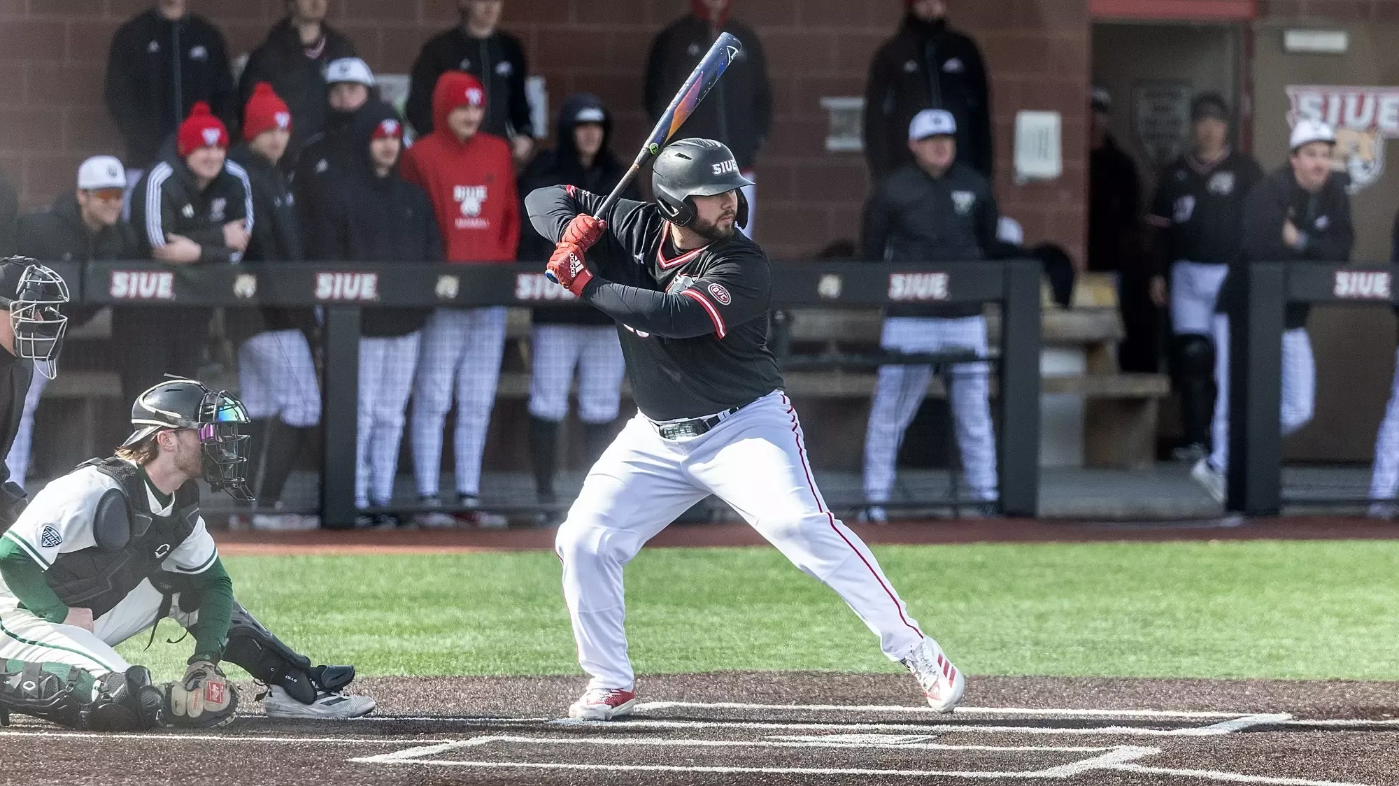 Baseball vs Eastern Michigan 03-01-26: SIUE Cougars Baseball played against the Eastern Michigan Eagles at the Simmons Baseball Complex on the campus of Southern Illinois University Edwardsville on Sunday, March 1, 2026.  (Photo: Scott Kane/SIUE Athletics)