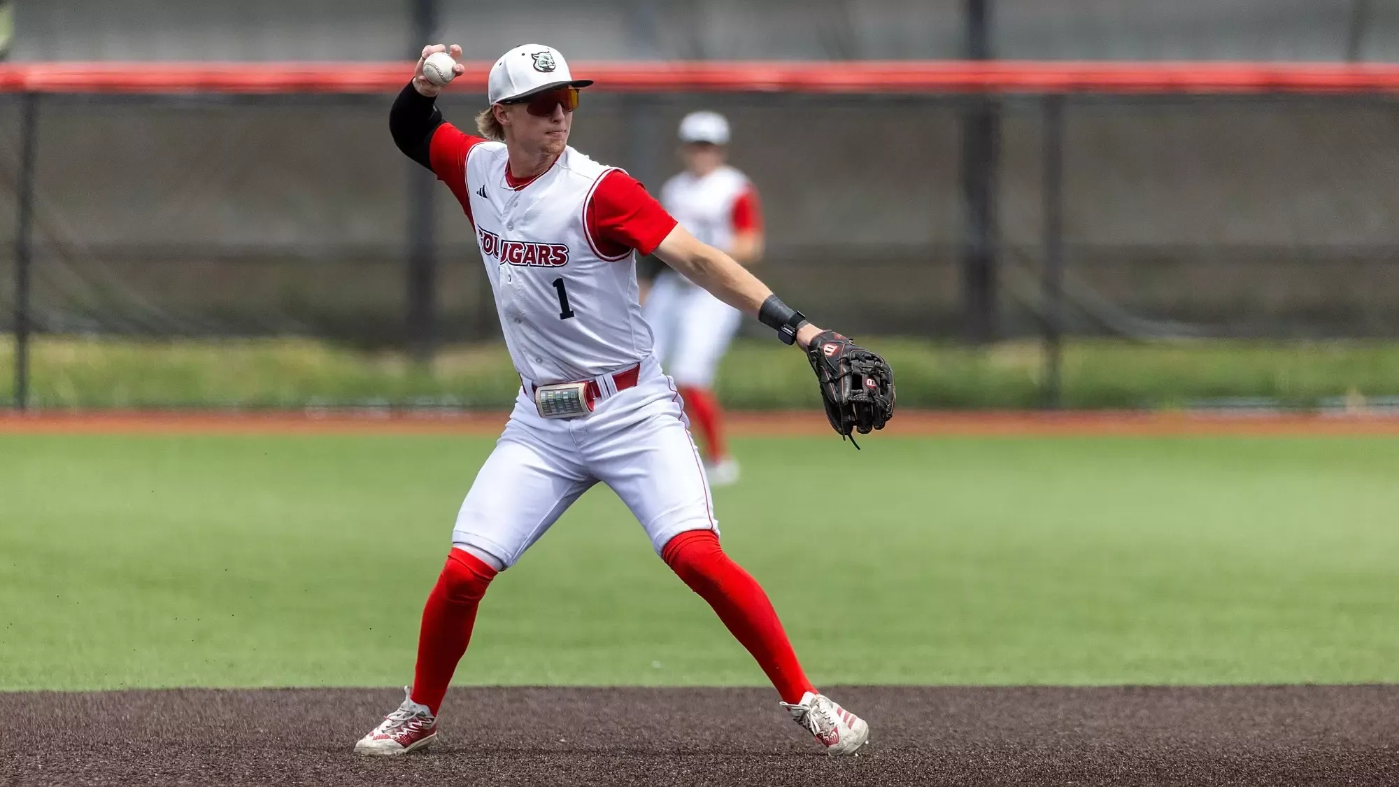Baseball vs Little Rock 04-12-26: SIUE Cougars Baseball played against the Little Rock Trojans at the Simmons Baseball Complex on the campus of Southern Illinois University Edwardsville on Sunday, April 12, 2026.  (Photo: Scott Kane/SIUE Athletics)